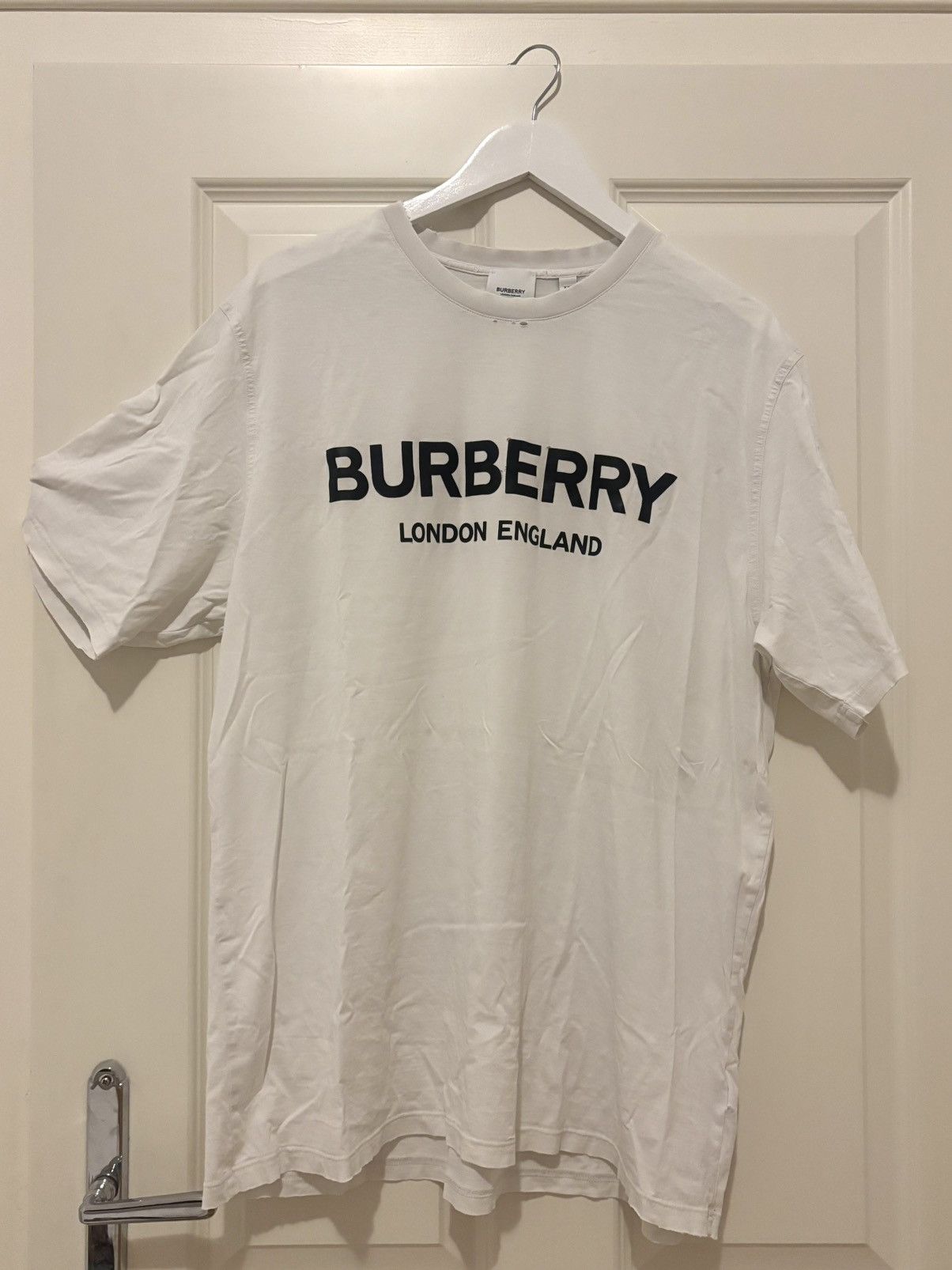 Burberry Burberry London England Logo Tee Weiß XXL Size US XXL / EU 58 / 5 - 2 Thumbnail