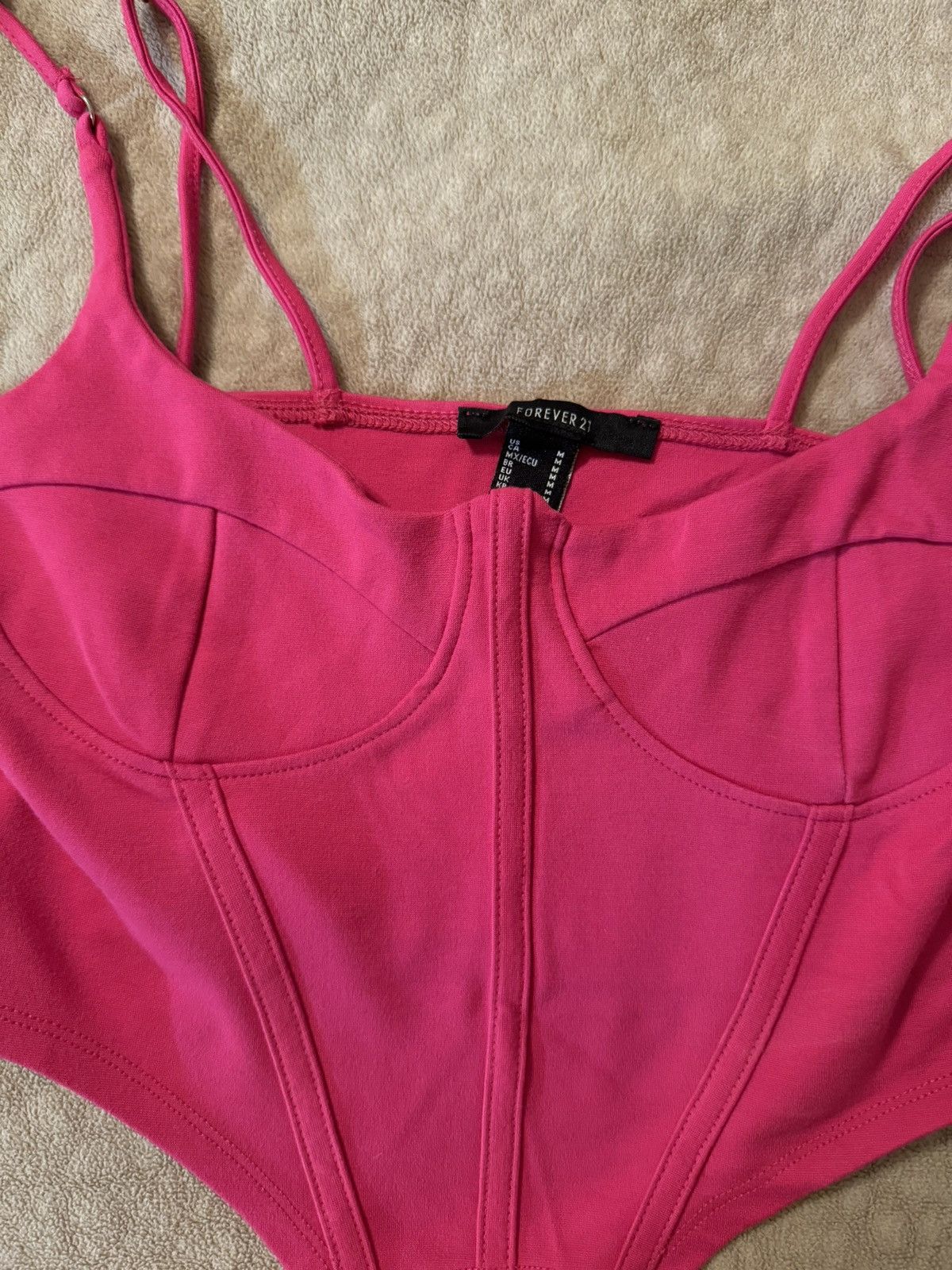 Forever 21 Pink strap bustier Size M / US 6-8 / IT 42-44 - 1 Thumbnail