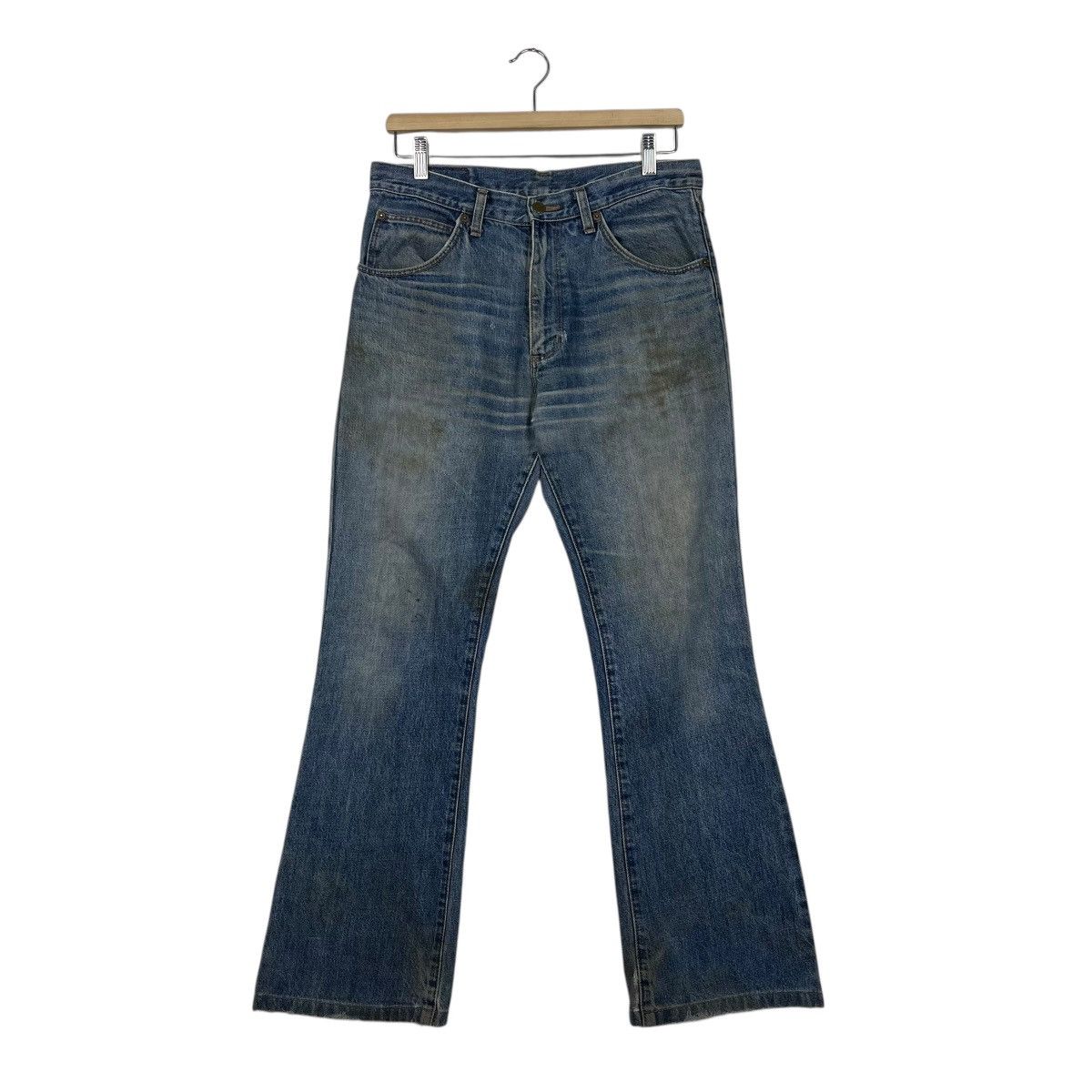 Wrangler Vintage Wrangler Distressed Flare Denim Jeans Size US 32 / EU 48 - 1 Thumbnail