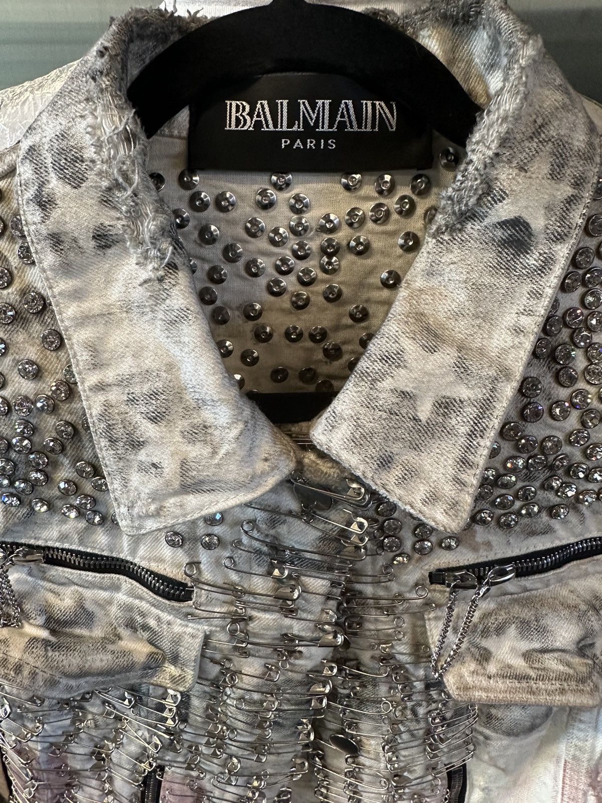 Balmain Balmain Spring 2011 Denim USA Flag Print Jacket Size M / US 6-8 / IT 42-44 - 3 Thumbnail
