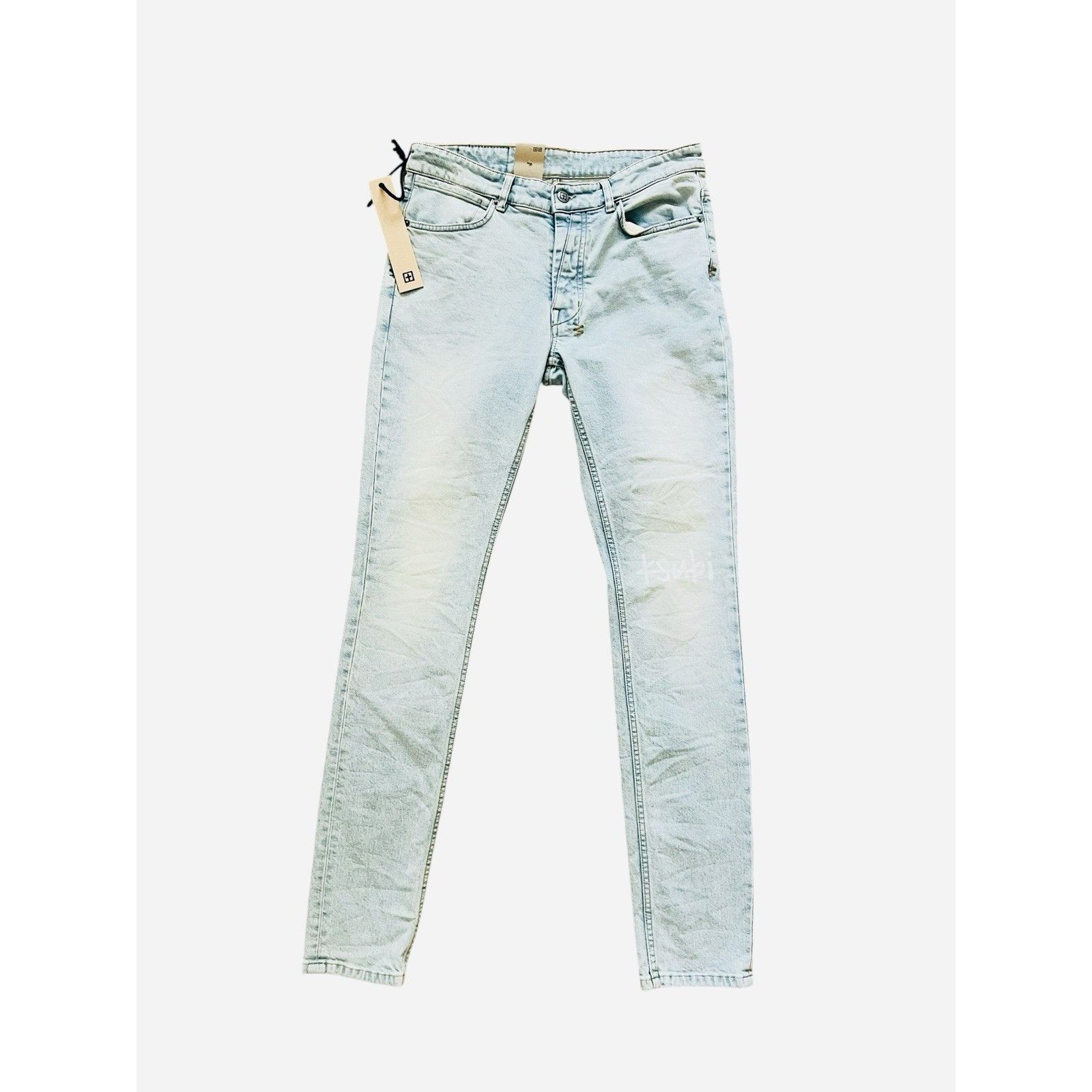 Ksubi Jeans Mens Van Winkle Skinny Leg Light Blue Size 38/32