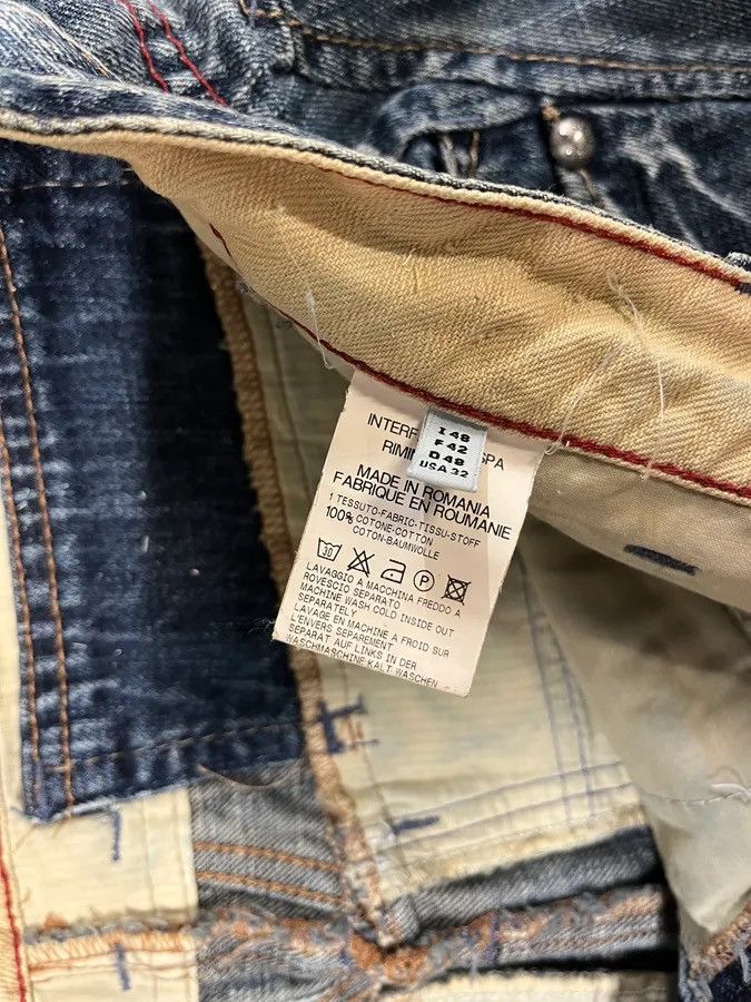 Marithe + Francois Girbaud 2000s Marithé + François Girbaud Blue Distressed Denim Jeans Size US 32 / EU 48 - 10 Thumbnail