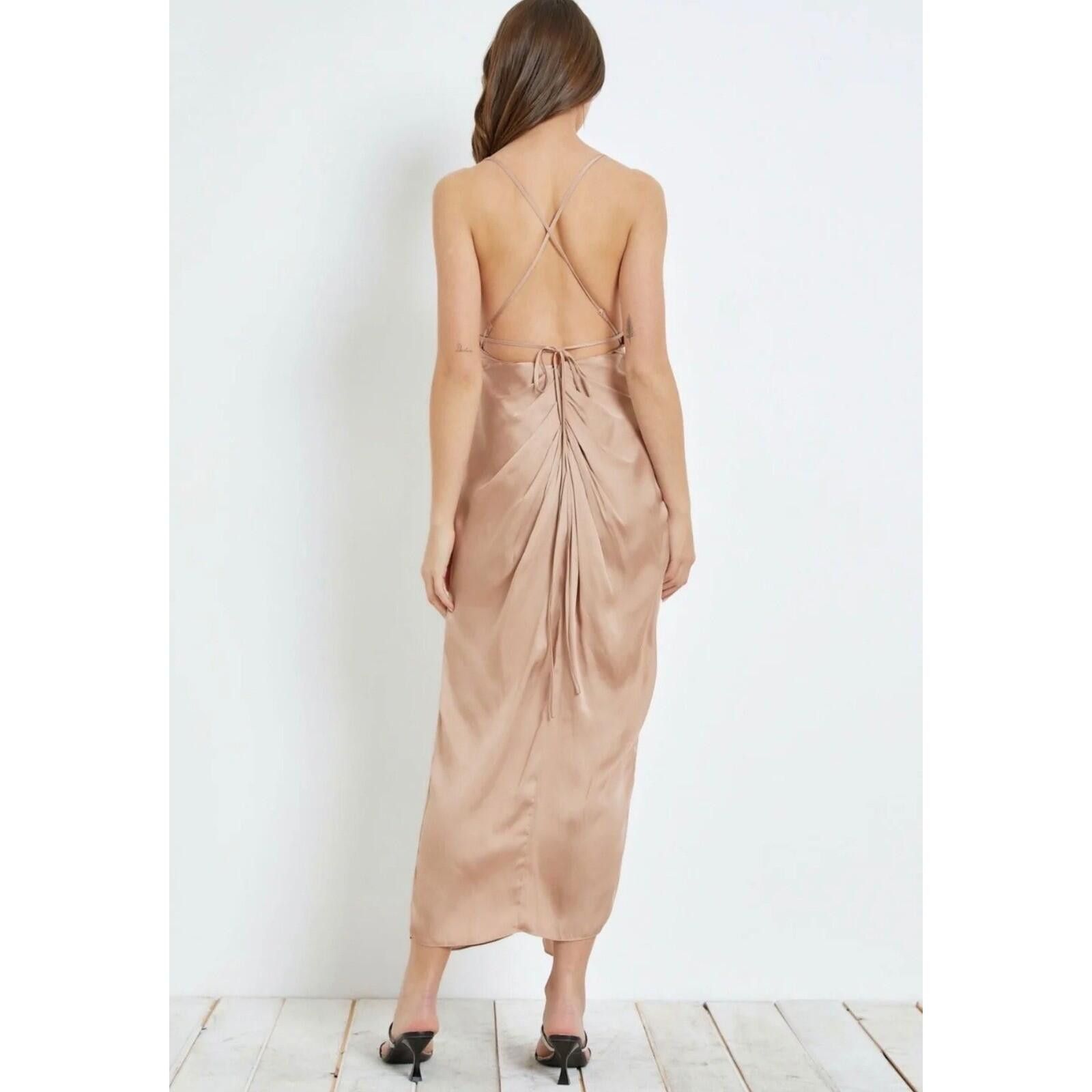 Other Mustard Seed Twisted Front Slip Dress Backless Mini Hi Lo S Size S / US 4 / IT 40 - 3 Thumbnail