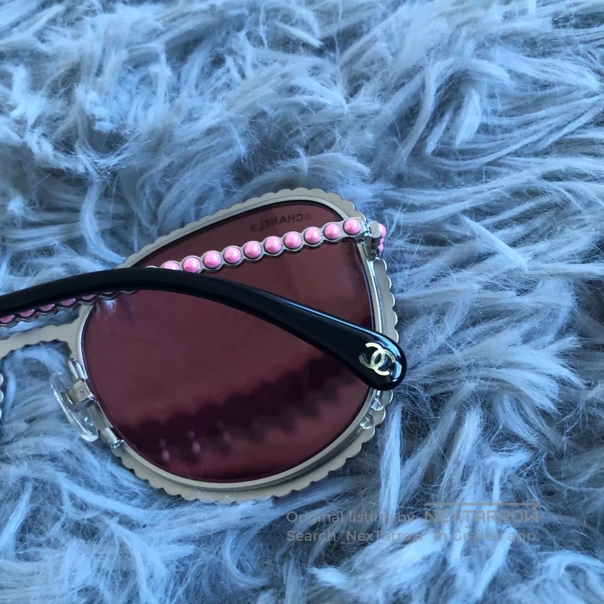 Chanel Chanel Pink Pearl Sunglasses. Size ONE SIZE - 5 Thumbnail