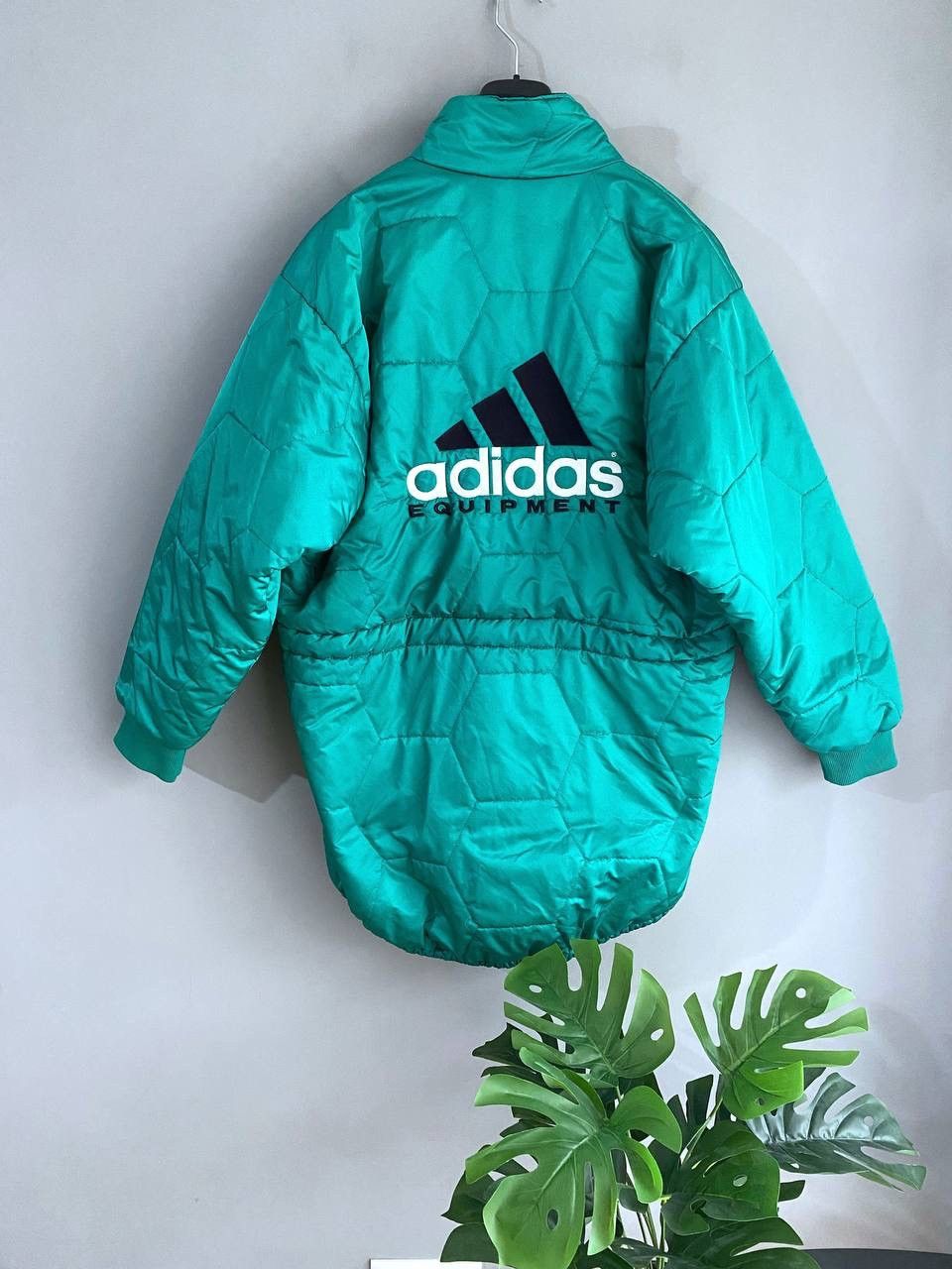 Adidas Vintage Adidas Equipment 90s Men's Green Quilted Jacket, M Size US M / EU 48-50 / 2 - 1 Thumbnail
