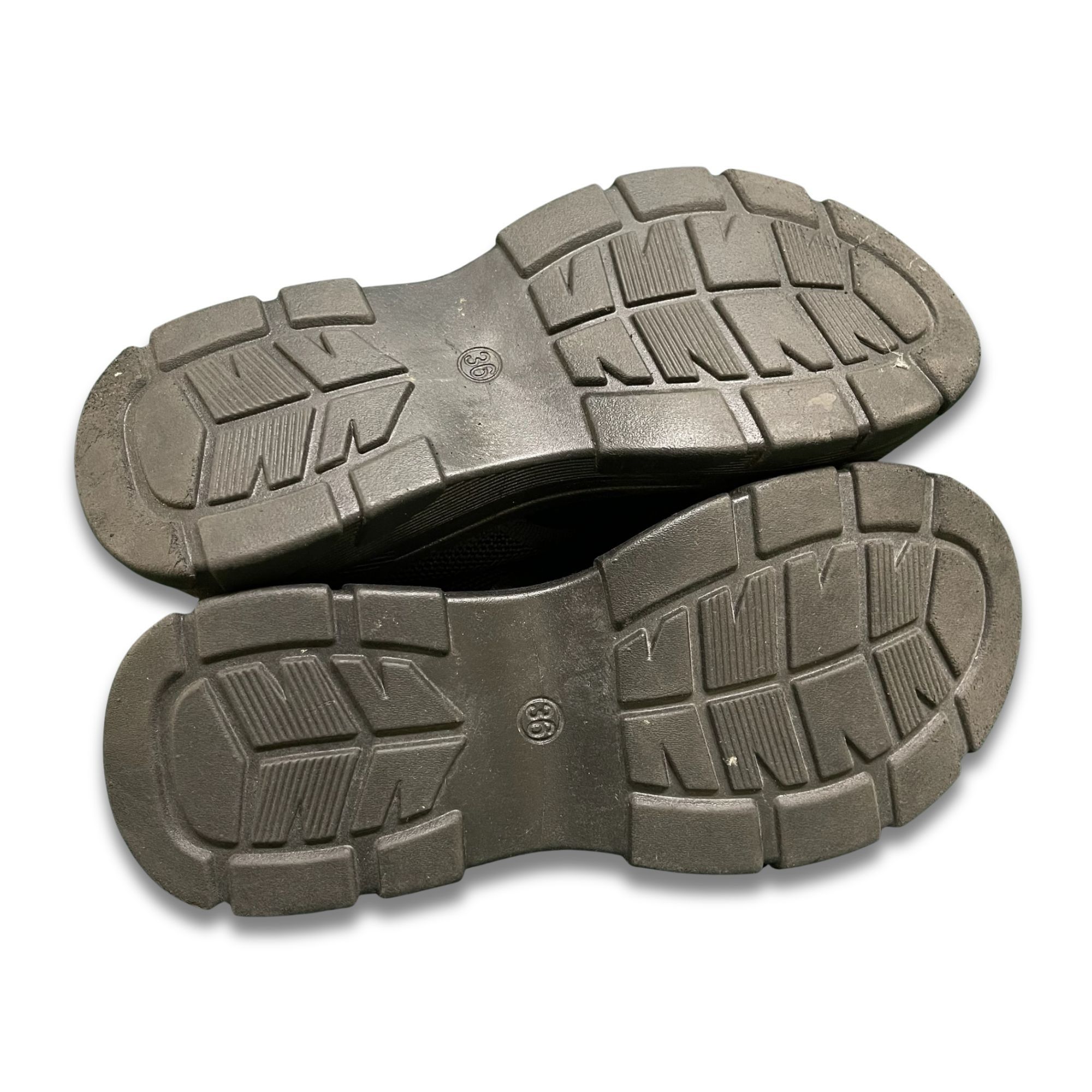 Other Black Slip-On Sandals Chunky Sole Lightweight Knit Design Si Size US 6 / IT 36 - 5 Thumbnail