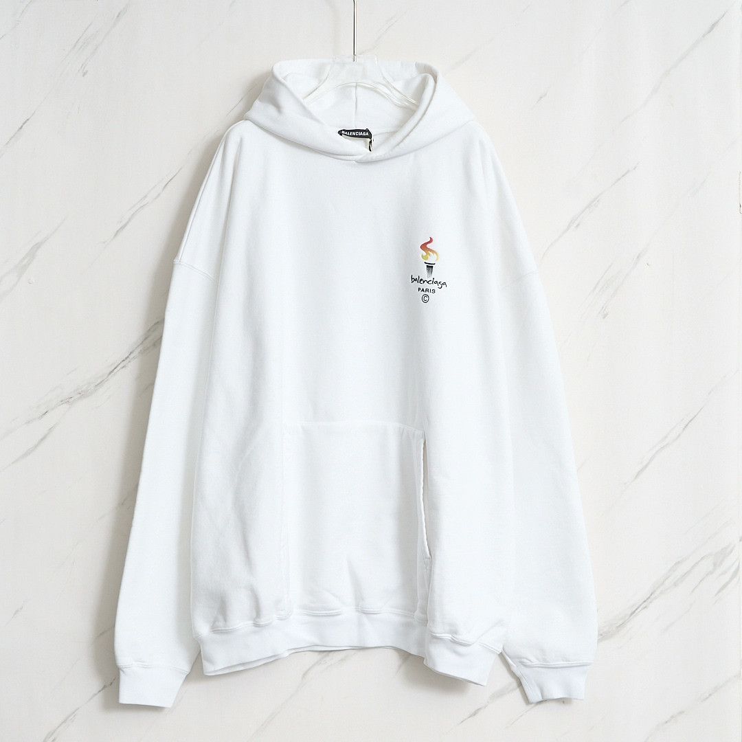 Balenciaga Balenciaga Unisex Torch Embroidery Oversize Sweatshirt Size M / US 6-8 / IT 42-44 - 1 Thumbnail