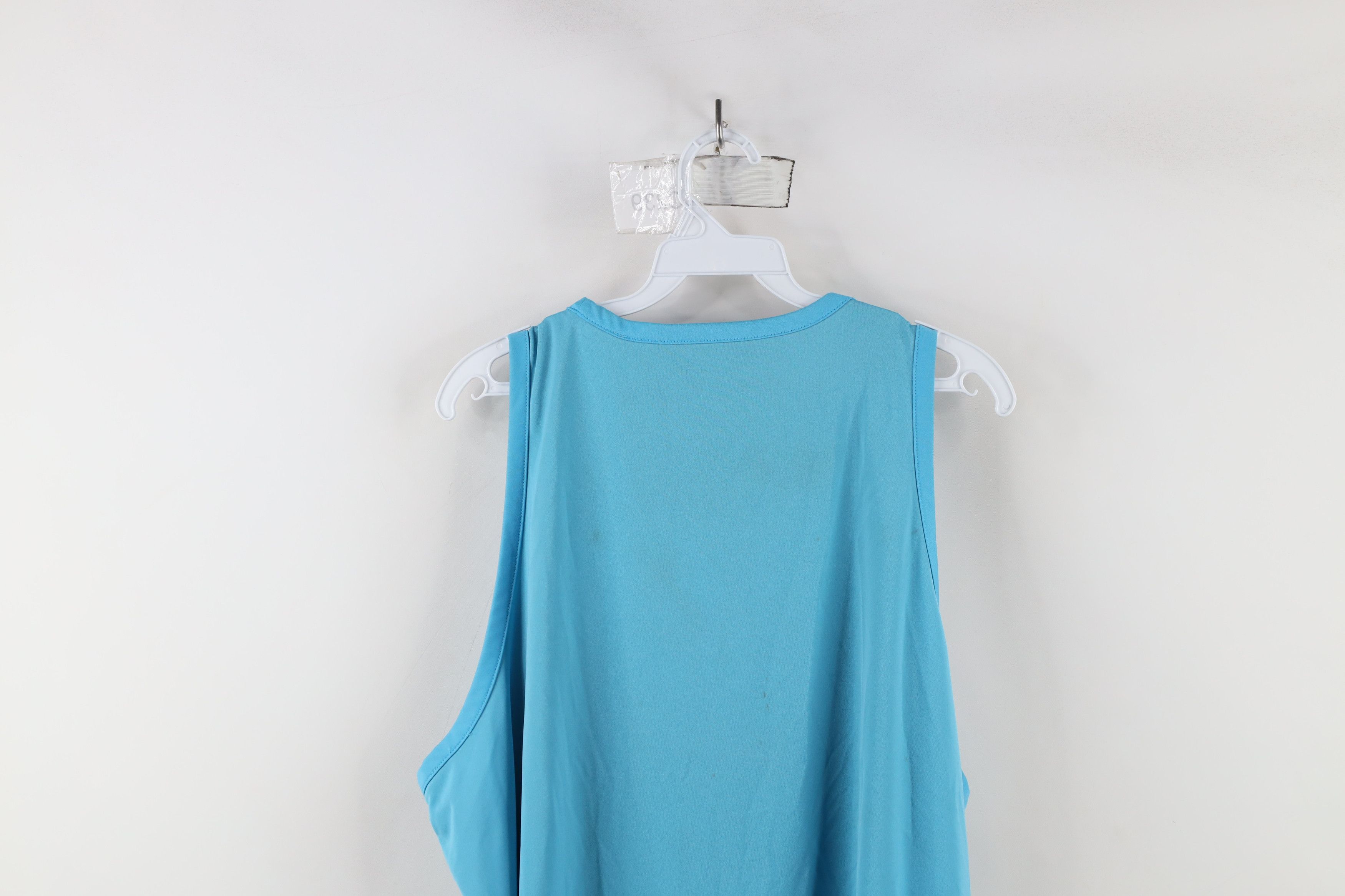 Adidas × Vintage Adidas Aeroready Spell Out Tank Top T-Shirt Blue Gym Size US XXL / EU 58 / 5 - 14 Thumbnail