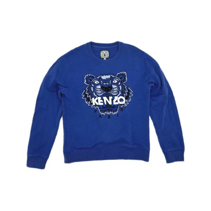 Kenzo Kenzo Blue Tiger Graphic Sweatshirt 0079 Size US L / EU 52-54 / 3 - 1 Thumbnail