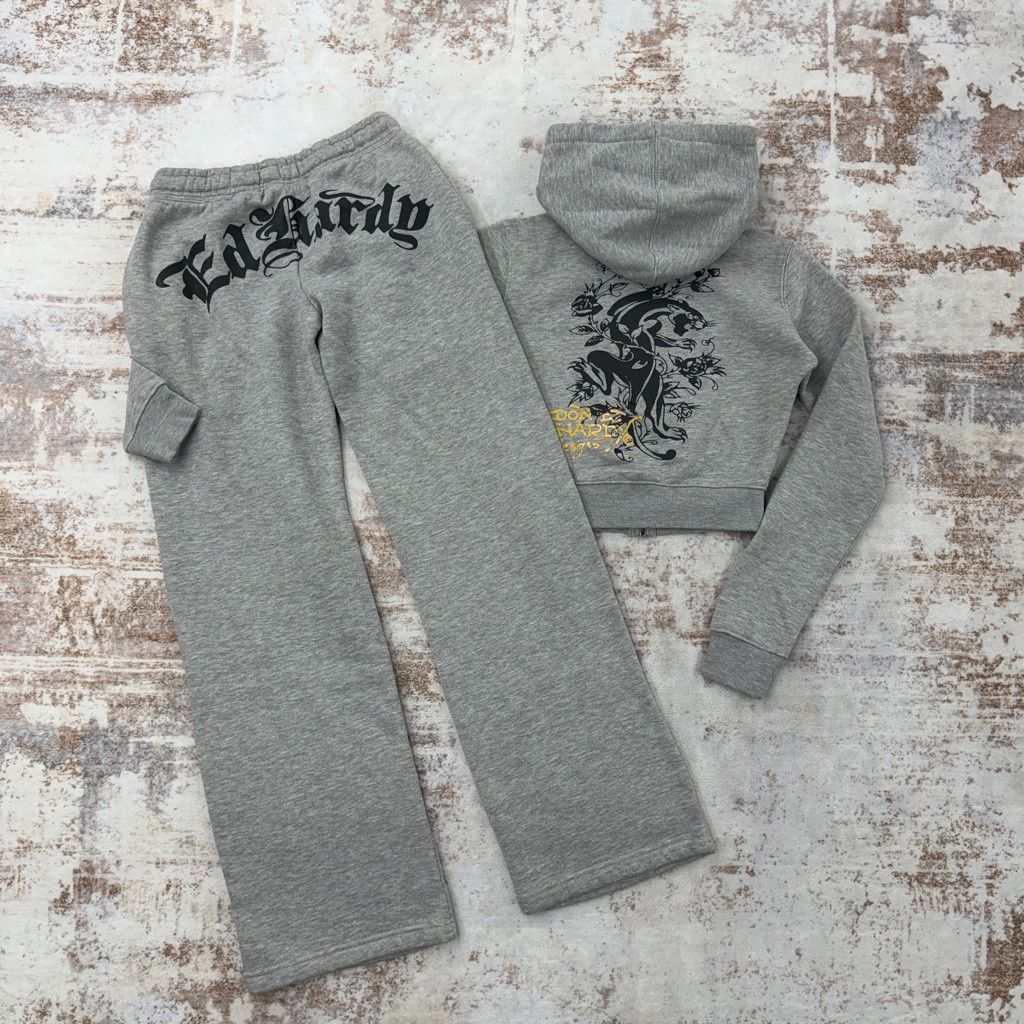 Ed Hardy y2k ED hardy brown tracksuit set S Size S / US 4 / IT 40 - 2 Thumbnail