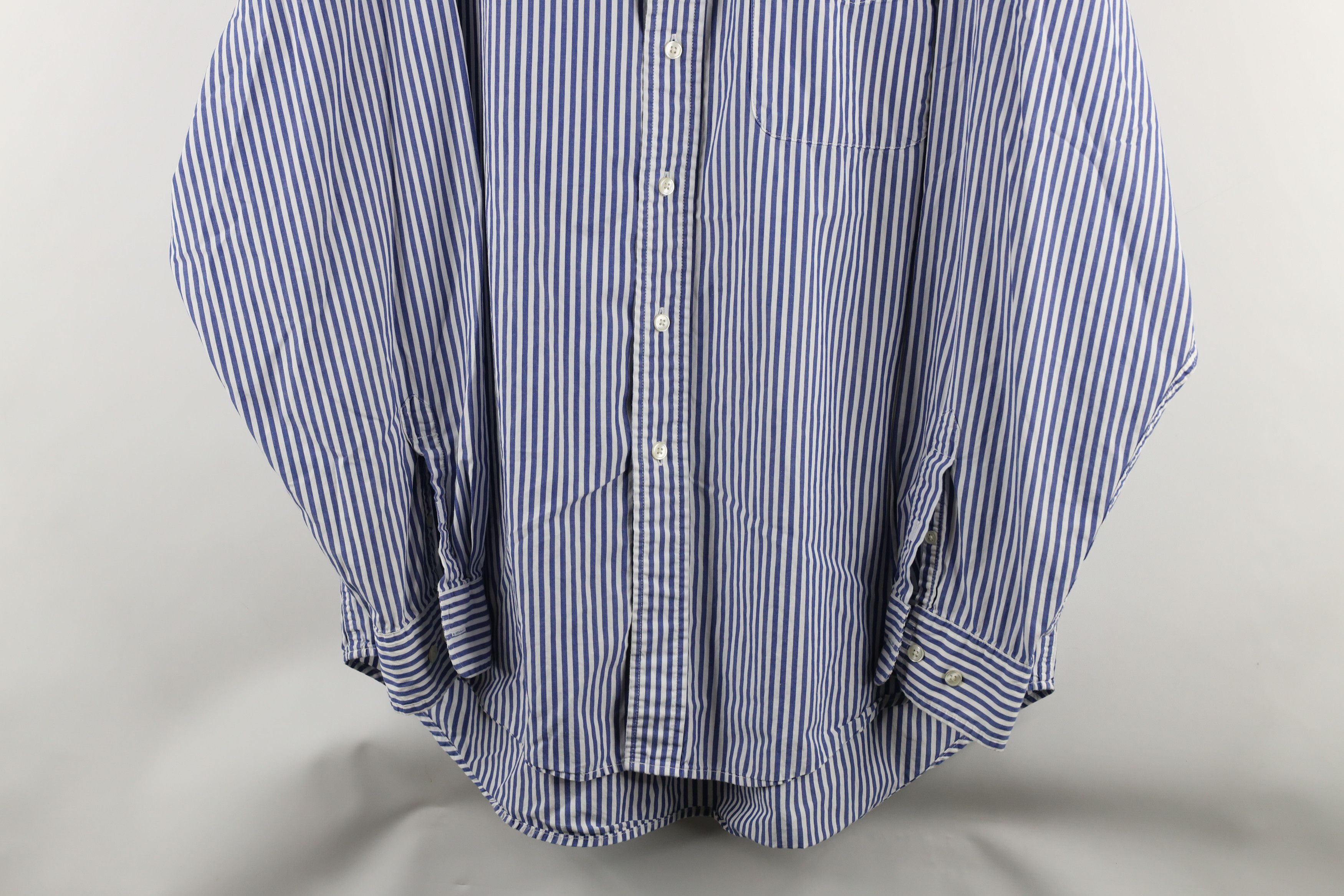 Gap × Vintage Vintage 90s Gap Striped Oxford Button Down Shirt Cotton Size US XL / EU 56 / 4 - 3 Thumbnail