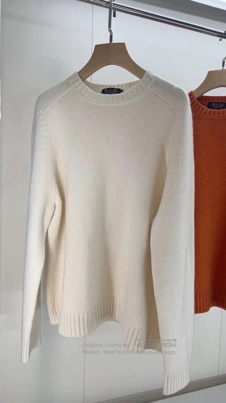 Loro Piana Loro Piana Baby Cashmere Saddle Shoulder Sweater. Size US L / EU 52-54 / 3 - 2 Thumbnail
