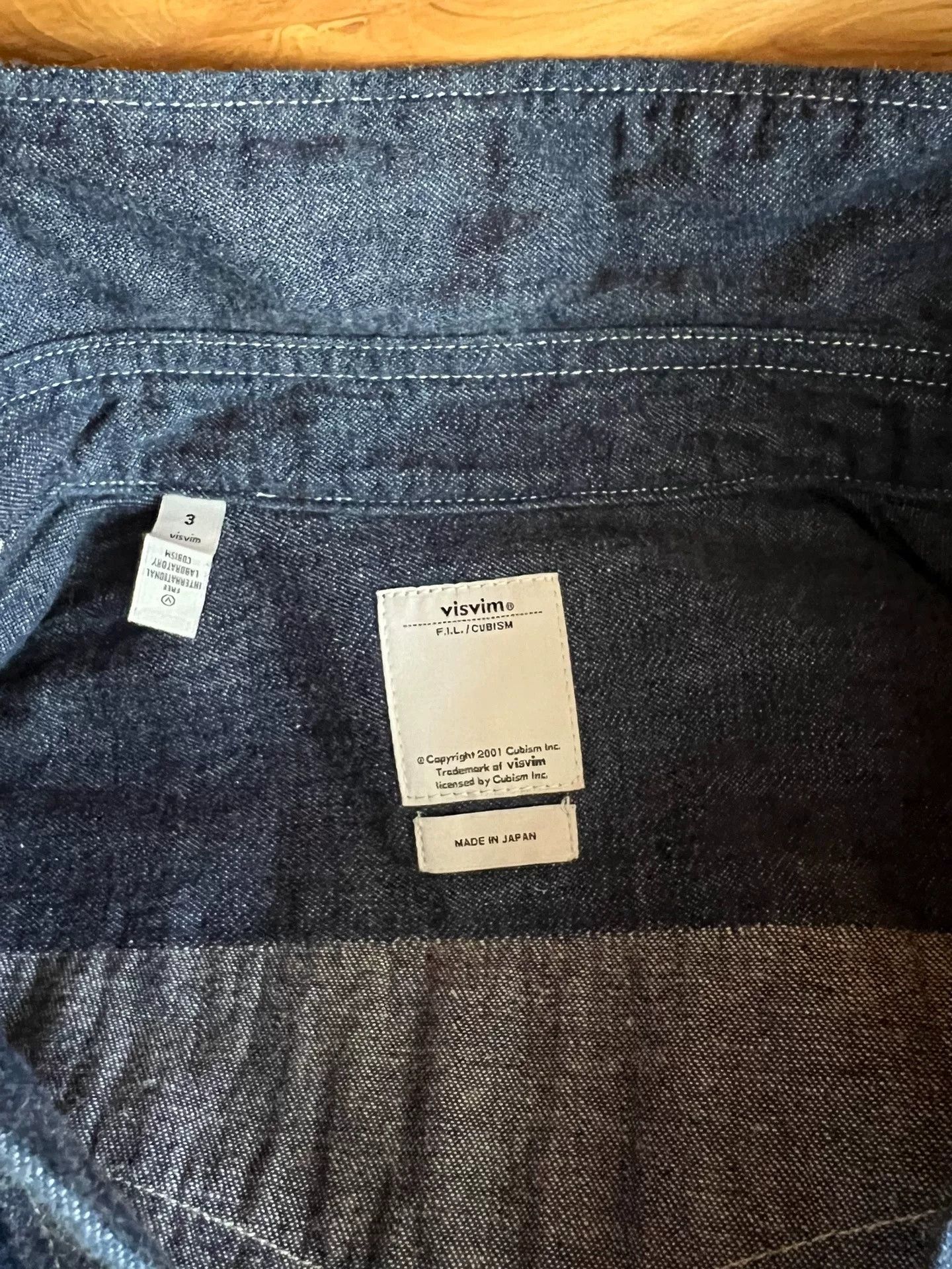 Visvim Visvim 2017 Indigo Denim Paisley Shirt Size US L / EU 52-54 / 3 - 8 Thumbnail