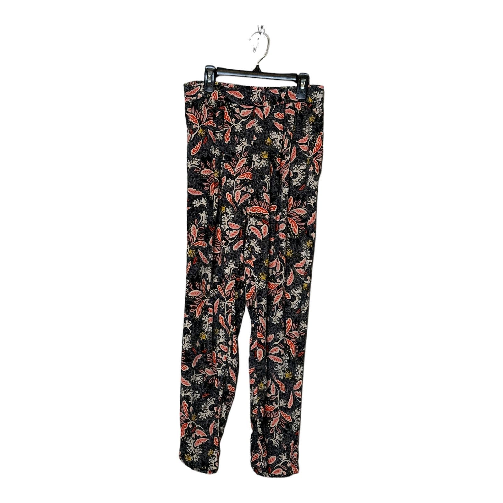 H&M H&M Black polka dots and floral pull on pants size 8 Size 30" / US 8 / IT 44 - 2 Thumbnail