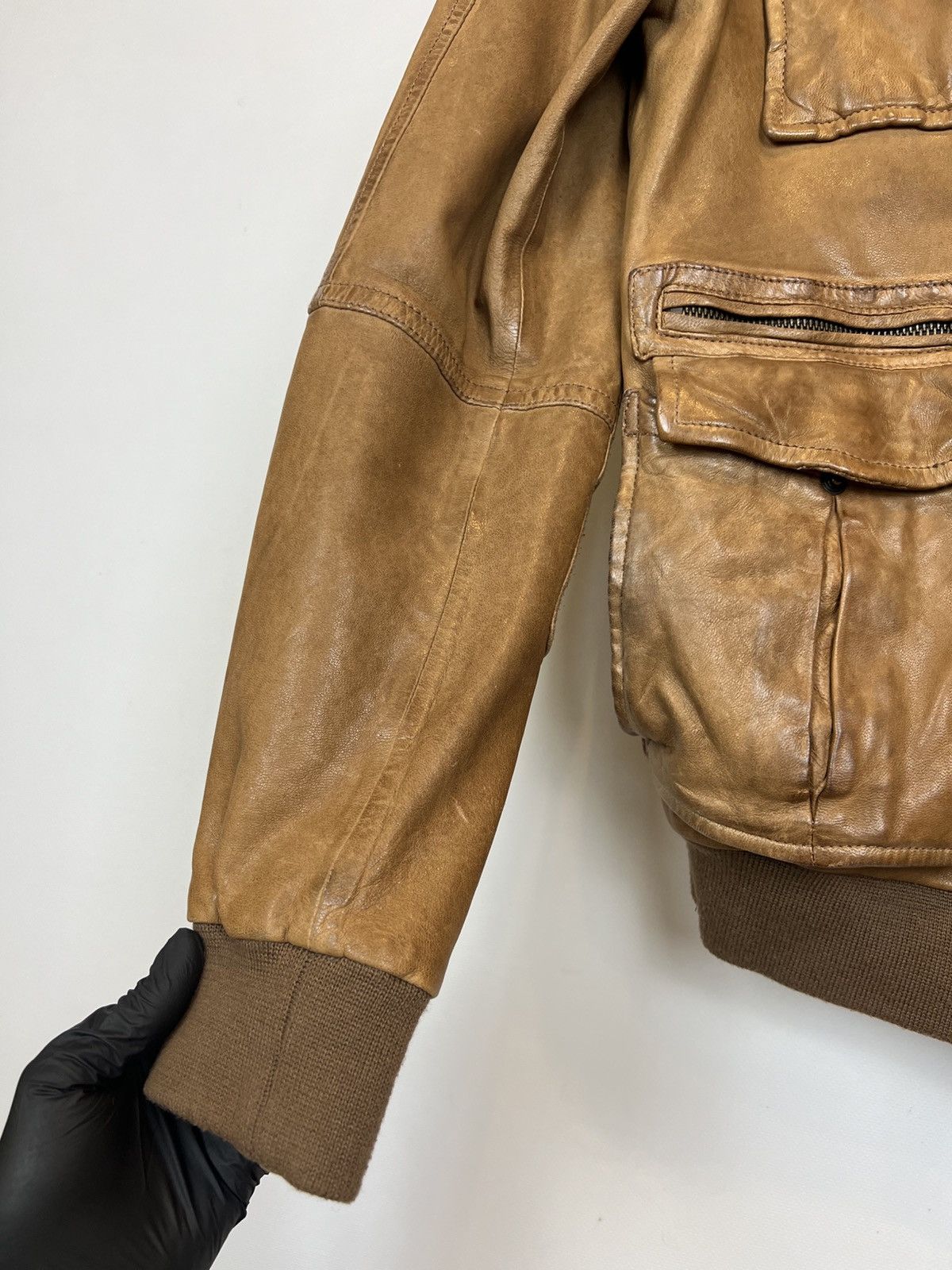 Tommy Hilfiger Vintage Tommy Hilfiger leather jacket brown moto Size US M / EU 48-50 / 2 - 11 Thumbnail