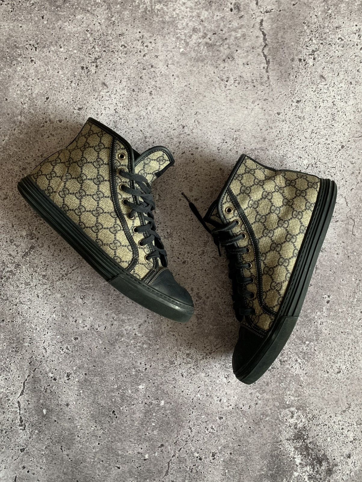 Gucci 🔥GUCCI MONOGRAM HIGHT TOP SNEAKERS Size US 9.5 / EU 42-43 - 1 Thumbnail