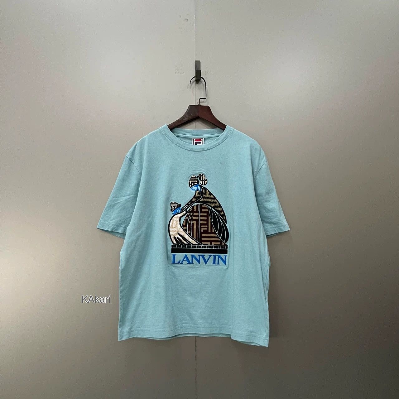Lanvin LANVIN x FILA Embroidered Chest Short Sleeve Size US S / EU 44-46 / 1 - 1 Thumbnail