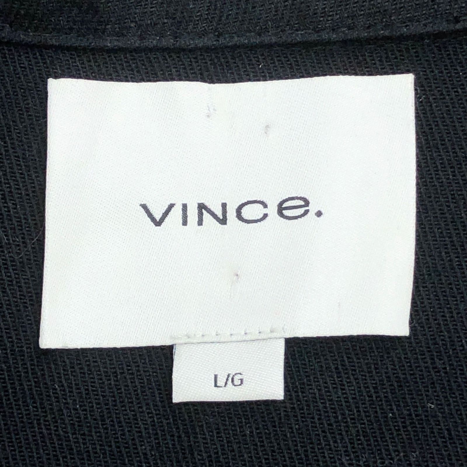 Vince Vince Jacket L Black Cropped Single Button Notch Lapel Linen Size L / US 10 / IT 46 - 13 Thumbnail