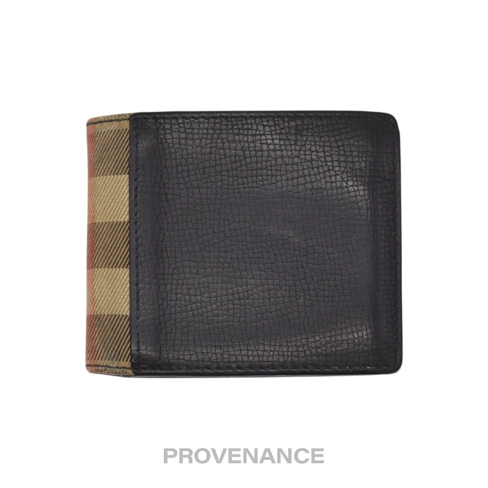 Burberry 🔴 Burberry Bifold Wallet - Nova Check Navy Leather Size ONE SIZE - 1 Thumbnail