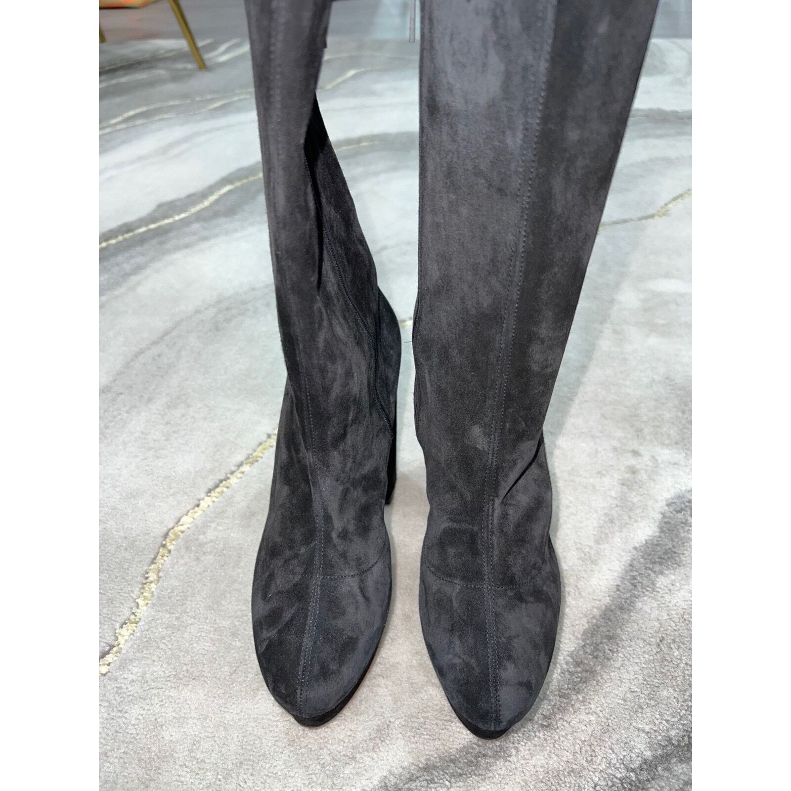 Christian Louboutin Christian Louboutin Movida Alta Botta 130 Black Suede Size US 11 / IT 41 - 6 Thumbnail