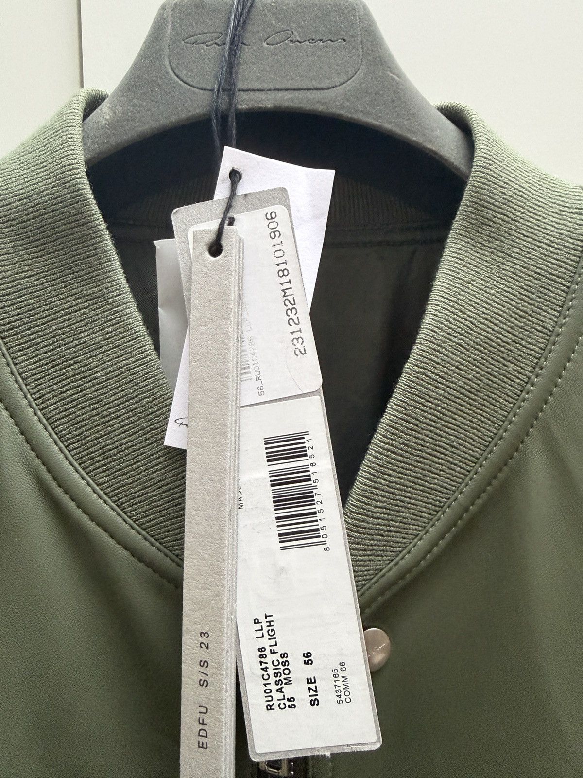 Rick Owens EDFU S/S - CLASSIC FLIGHT - MOSS Size US XL / EU 56 / 4 - 2 Thumbnail