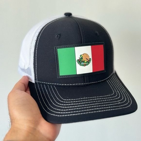 Other BRAND NEW MEXICO FLAG SILICON PATCH RICHARDSON STYLE TRUCKER Size ONE SIZE - 1 Thumbnail