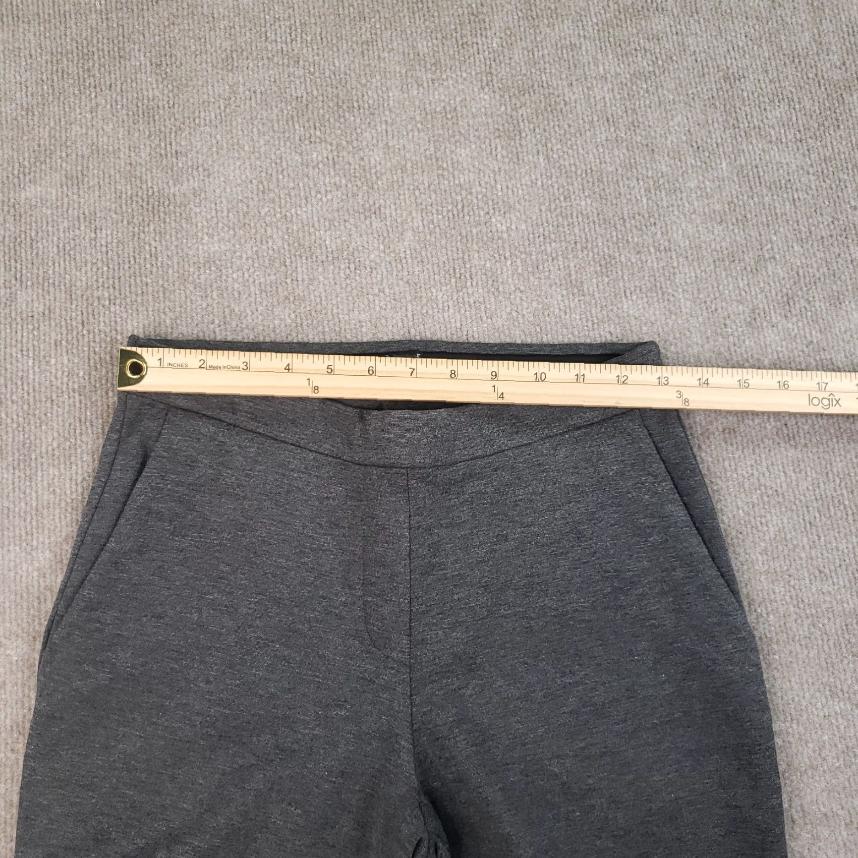 Theory Theory Pants Womens Size 0 Gray Ankle Straight Pant Office Casual Comfort Stretch Z Size 27" / US 4 / IT 40 - 5 Thumbnail