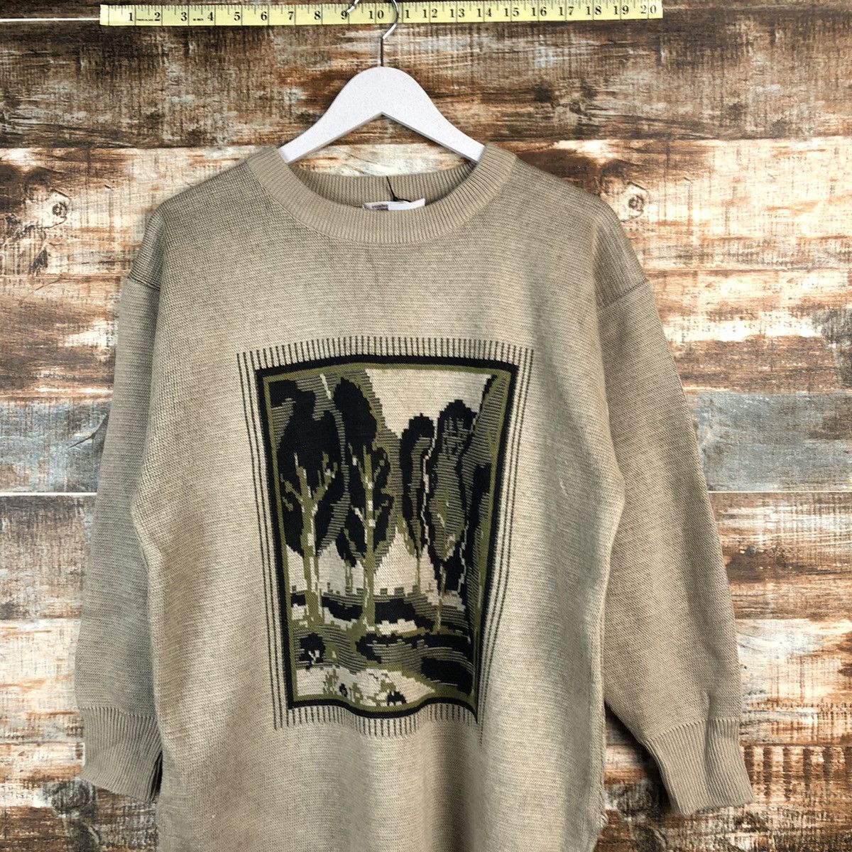 Japanese Brand Jarause art streetwear japan local Brown Knitwear #A2399 Size M / US 6-8 / IT 42-44 - 2 Thumbnail