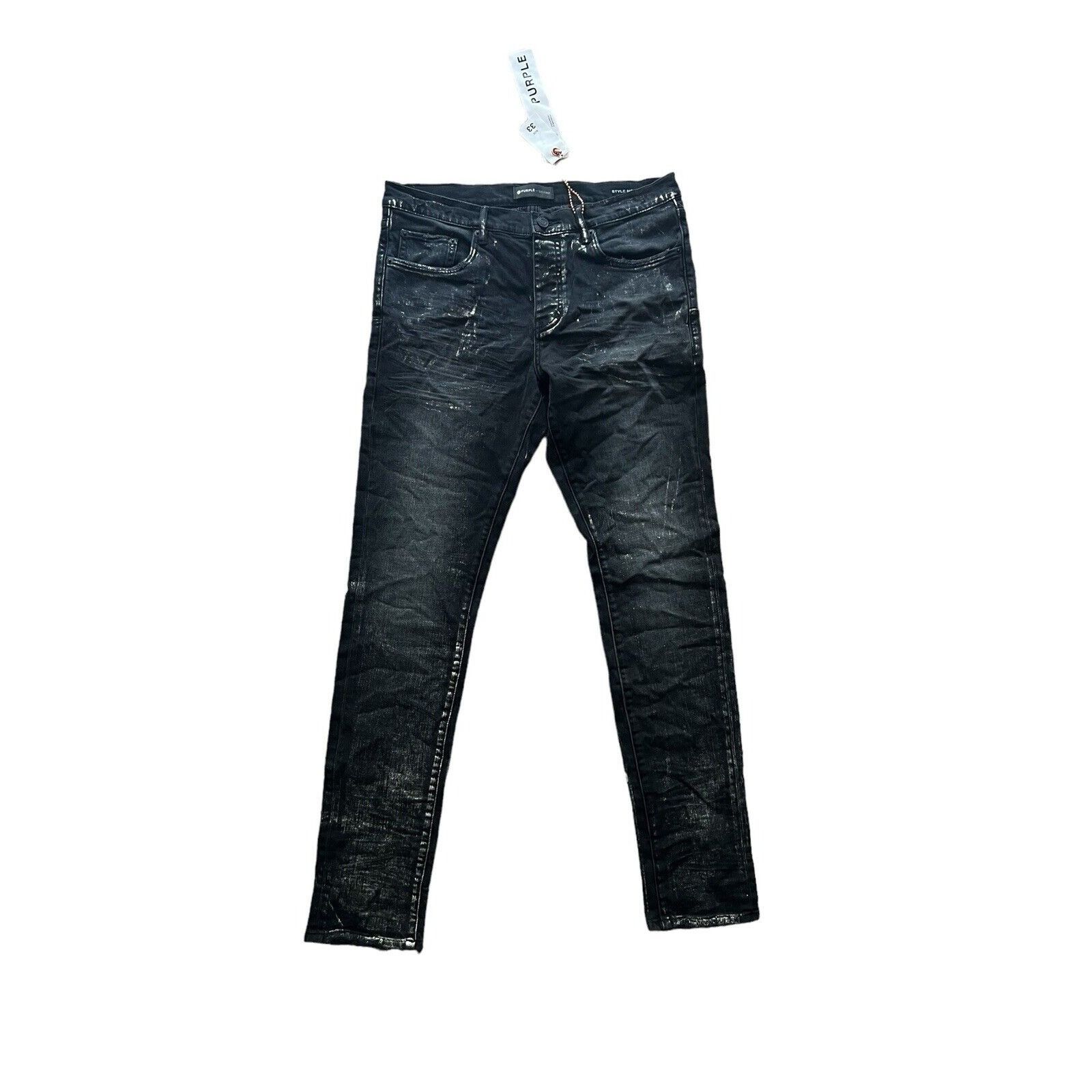 image of Jeans Mens Slim Fit P001 Black Size 33/32