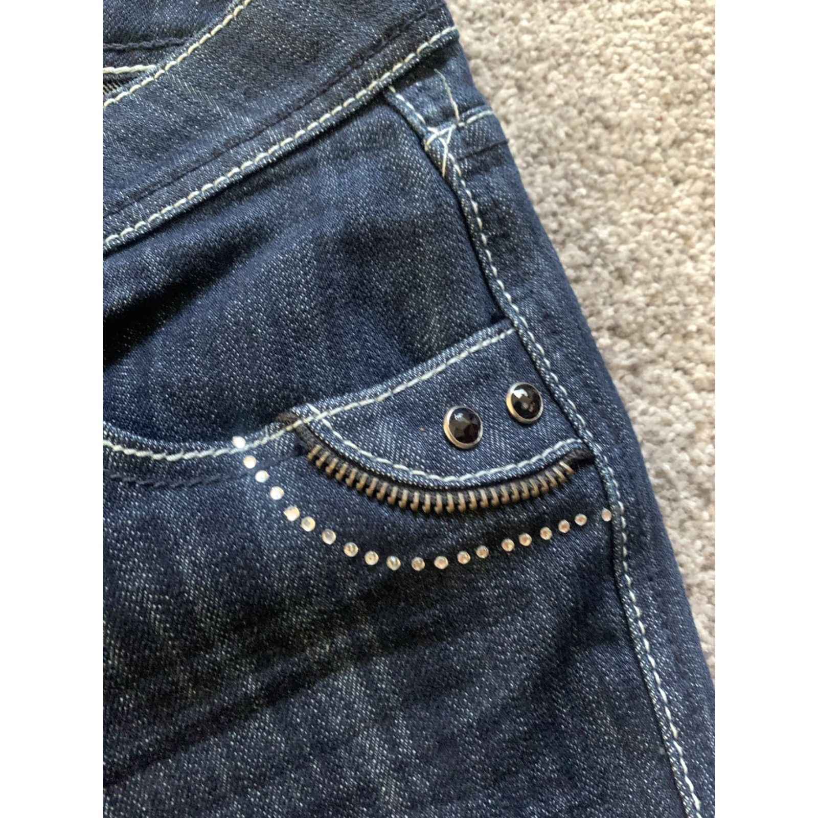 Vintage 2xtremz Jeans Women Size 30 Blue Denim Slim Skinny Regular 28in 32in Inseam/ Rise Low Light Wash Size 30" / US 8 / IT 44 - 4 Thumbnail