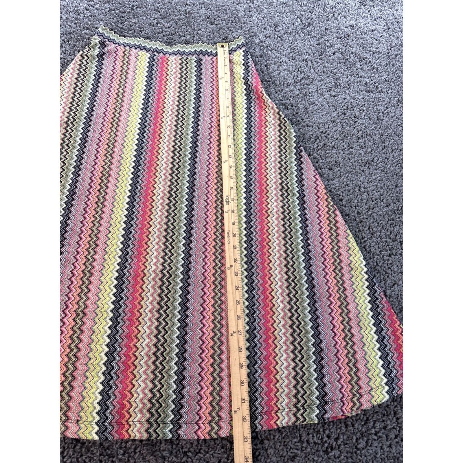 Anthropologie Maeve by Anthropologie Arely Knit Midi Skirt Women’s M Multicolor Spring A-Line Knit Midi Skirt Womens Medium Maeve Anthropologie Size 32" / US 10 / IT 46 - 2 Thumbnail
