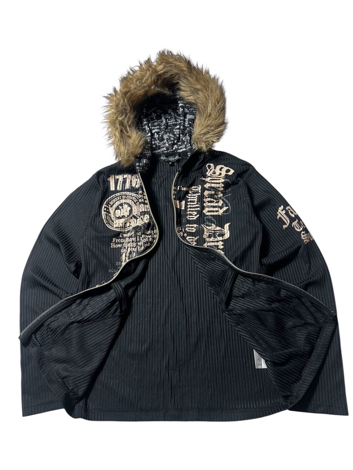 Japanese Brand Japanese Poem Grunge Punk Gothing Style Longsleeve Hoodie Size US M / EU 48-50 / 2 - 1 Thumbnail