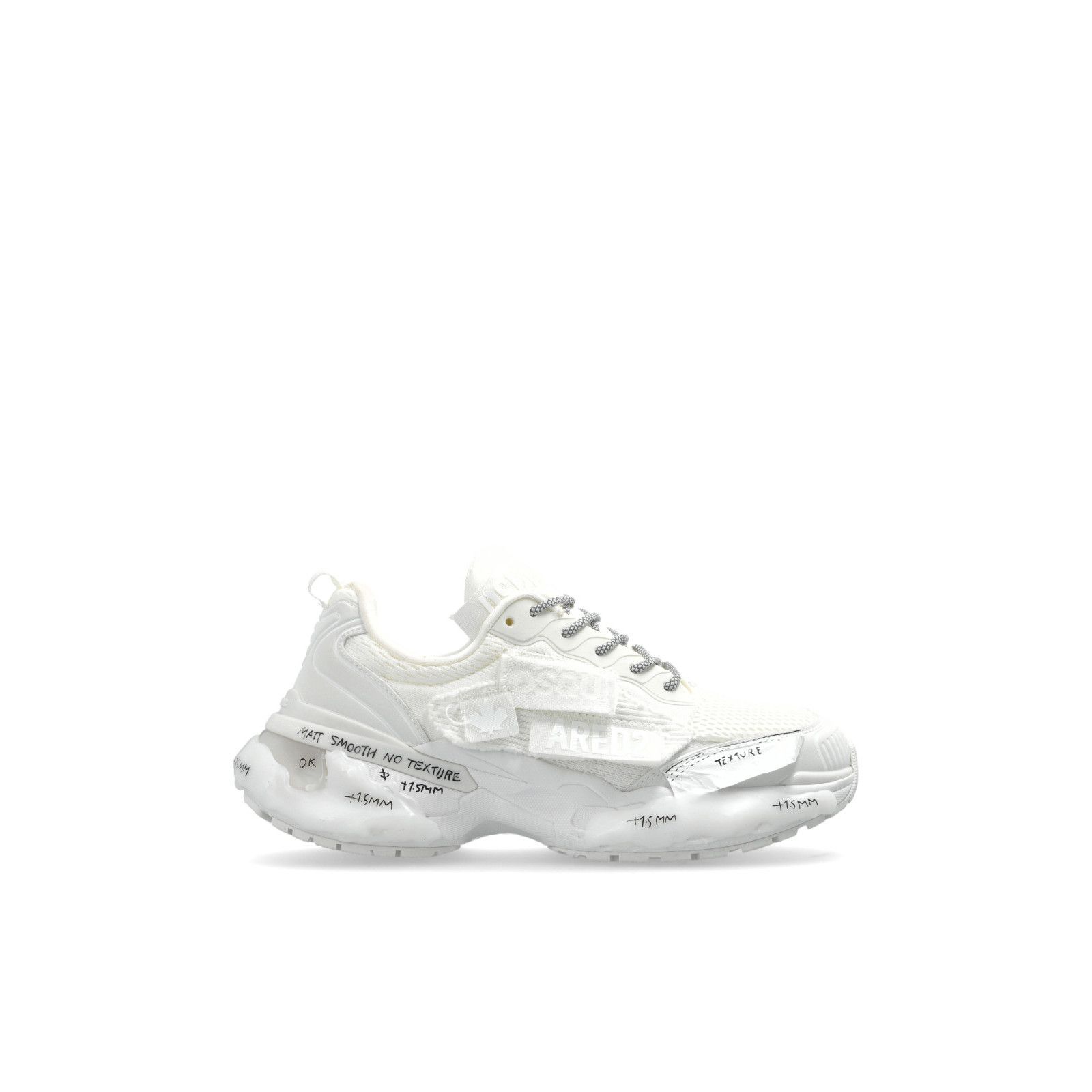Dsquared2 DSQUARED2 Faster White Leather Sneakers New & Authentic (Wom Size US 7 / IT 37 - 1 Thumbnail