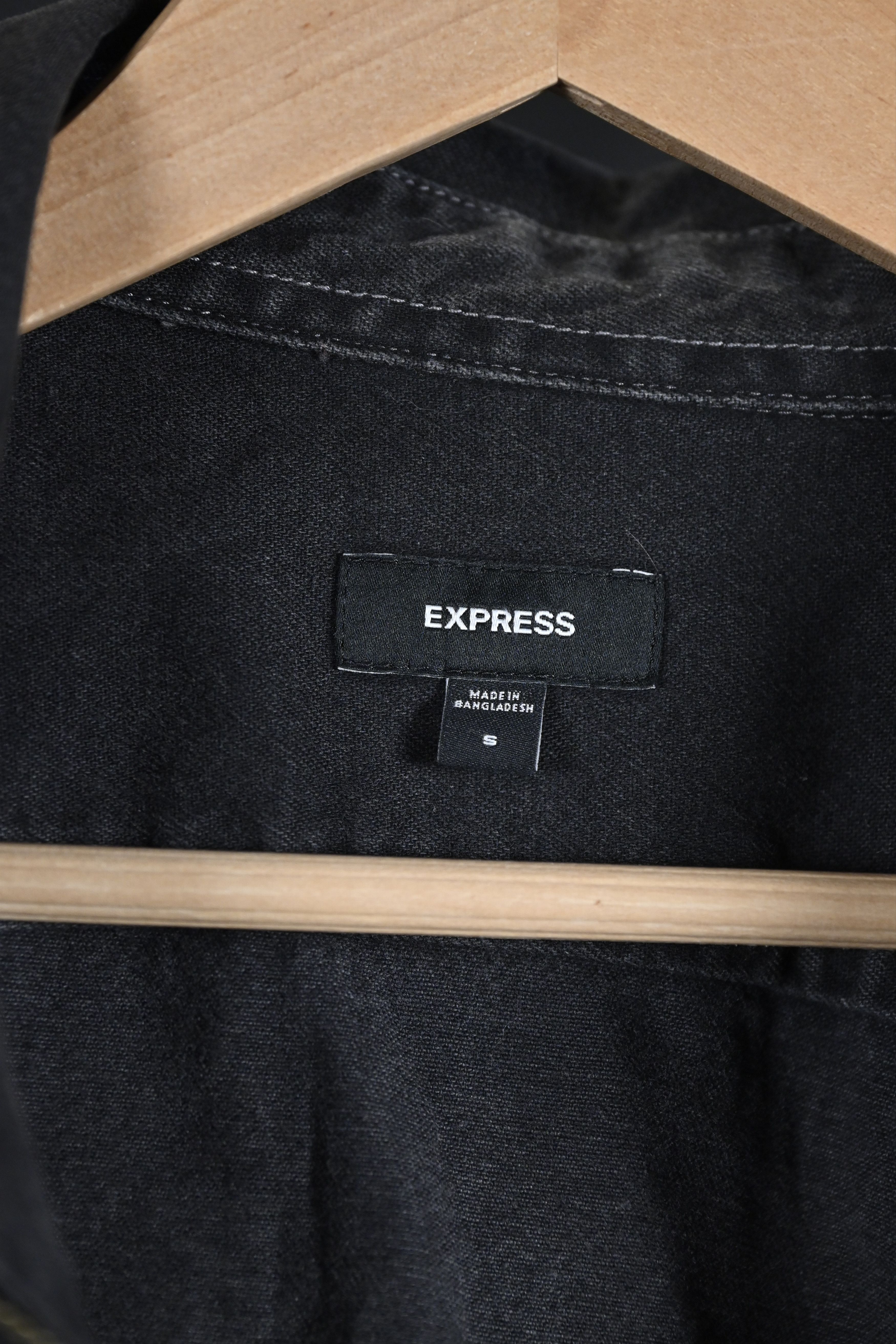 Express Express Black Zip Denim Jacket – Small Size US S / EU 44-46 / 1 - 5 Thumbnail