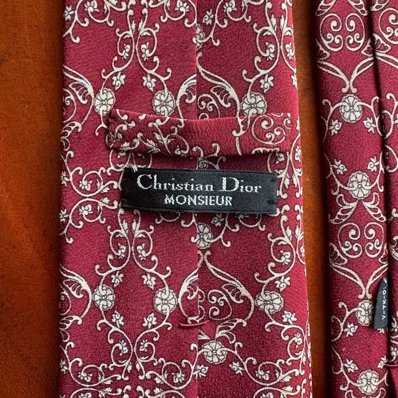 Christian Dior Monsieur Vintage Christian Dior Monsieur Silk Floral Pattern Neck Tie Size ONE SIZE - 9 Thumbnail