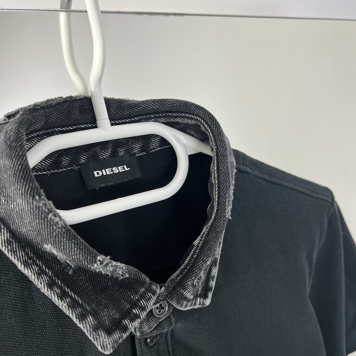 Diesel Vintage Dieael Mini Logo Denim Nech Polo T-Shirt Streetwear Size US M / EU 48-50 / 2 - 3 Thumbnail