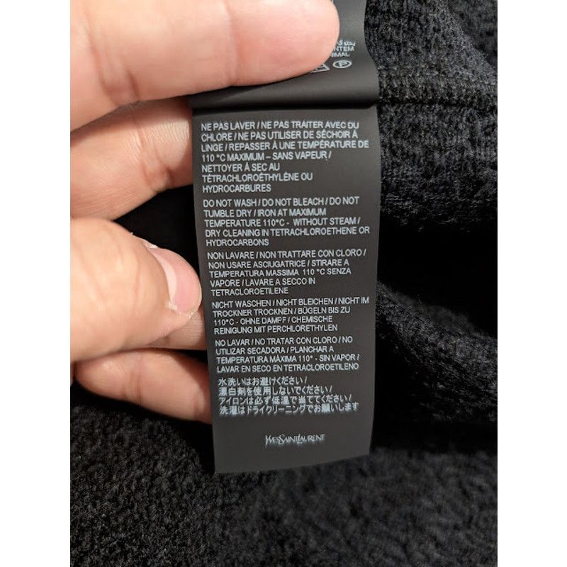 Saint Laurent Paris o1rshd1 Q:2 / Wool Shirt OverShirt in Black Size US M / EU 48-50 / 2 - 15 Thumbnail