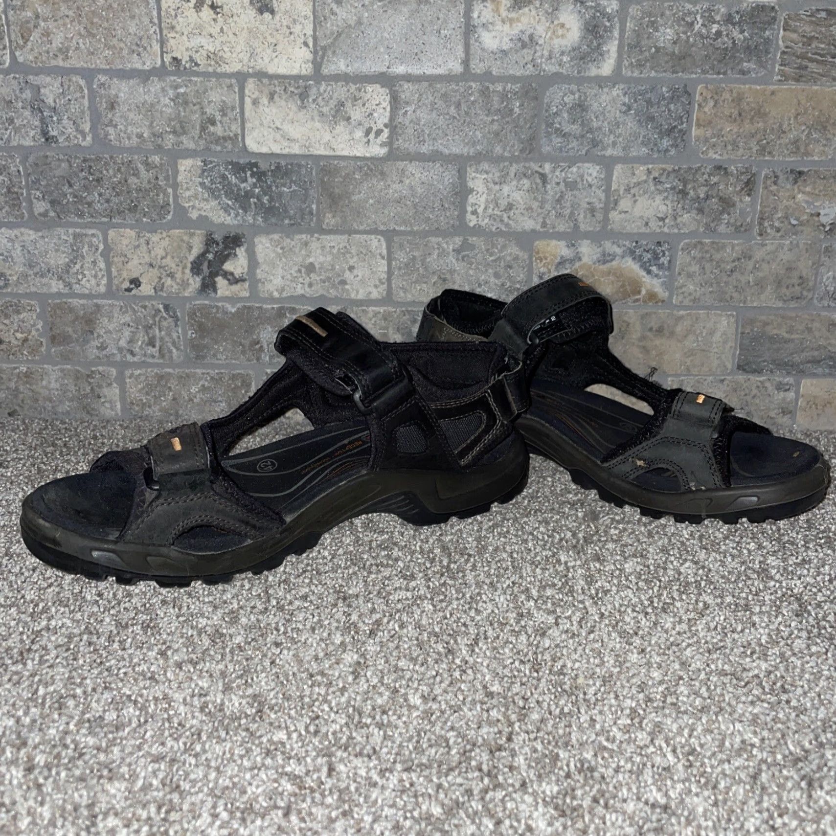 Ecco Ecco Receptor Sandals Mens 42 Black Slip-On Shoes Men Size ONE SIZE - 4 Thumbnail