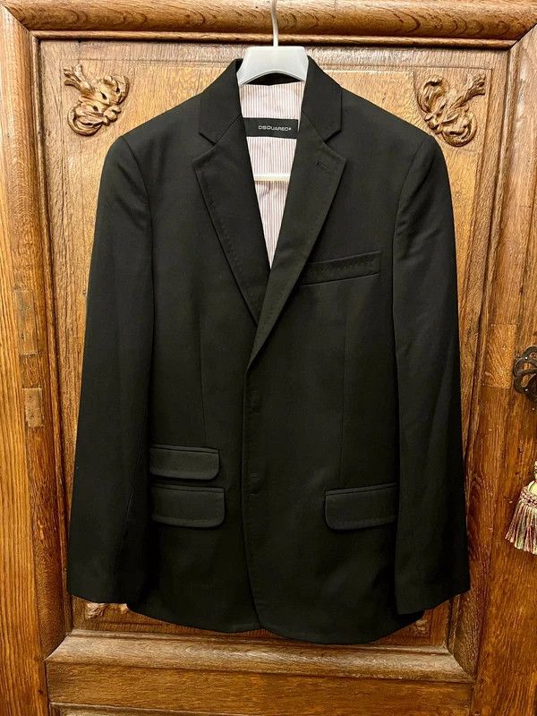 Dsquared2 Blazer - DSquared2 - Black Wool - Size 48 Size 48R - 1 Thumbnail