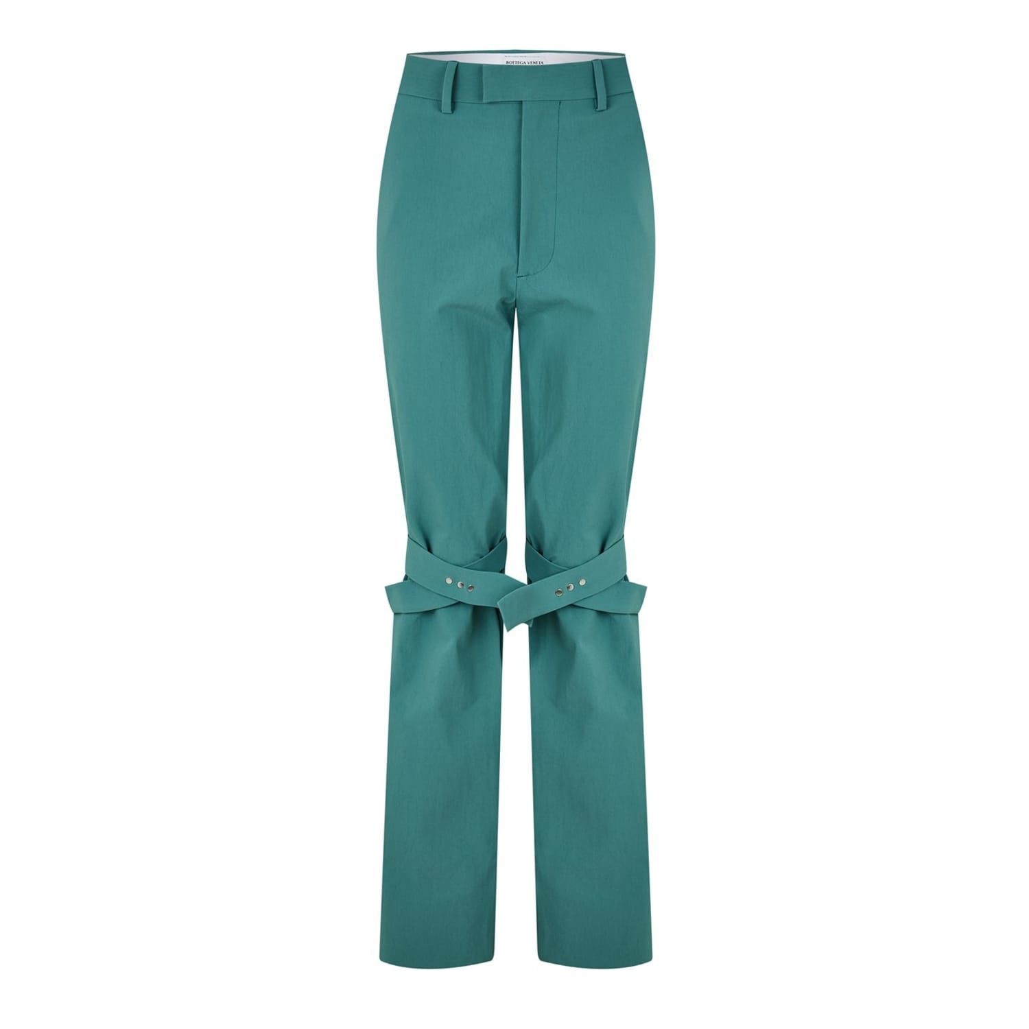 Bottega Veneta Bottega Veneta Bv Trousers in Green Size 36" / US 14 / IT 50 - 1 Thumbnail