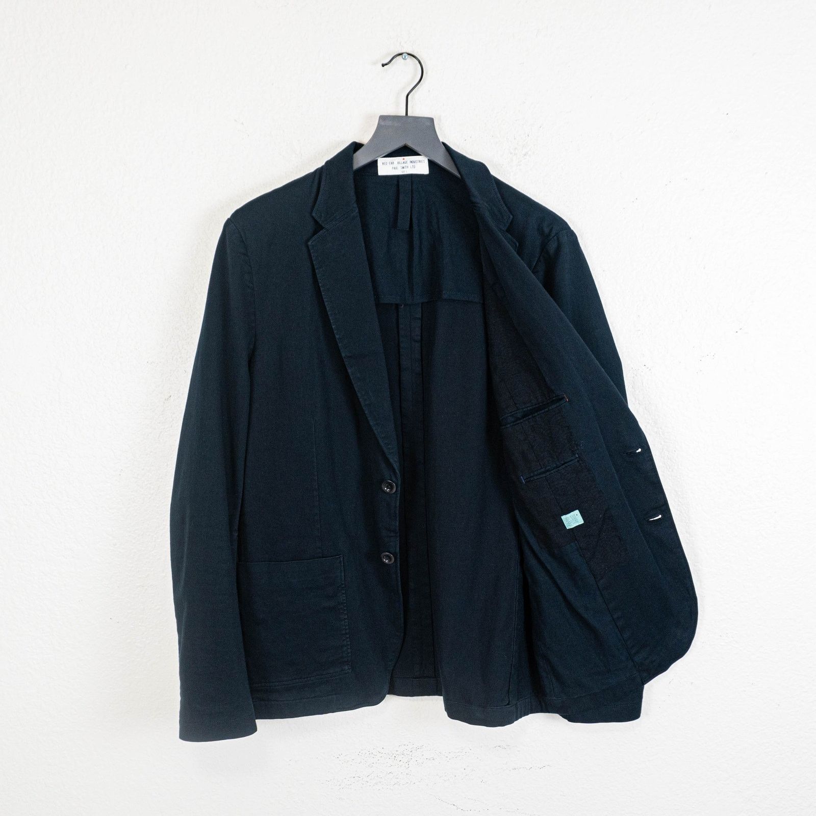 Paul Smith Paul Smith Red Ear Navy Cotton twill unstructured Blazer L Size 42R - 5 Thumbnail