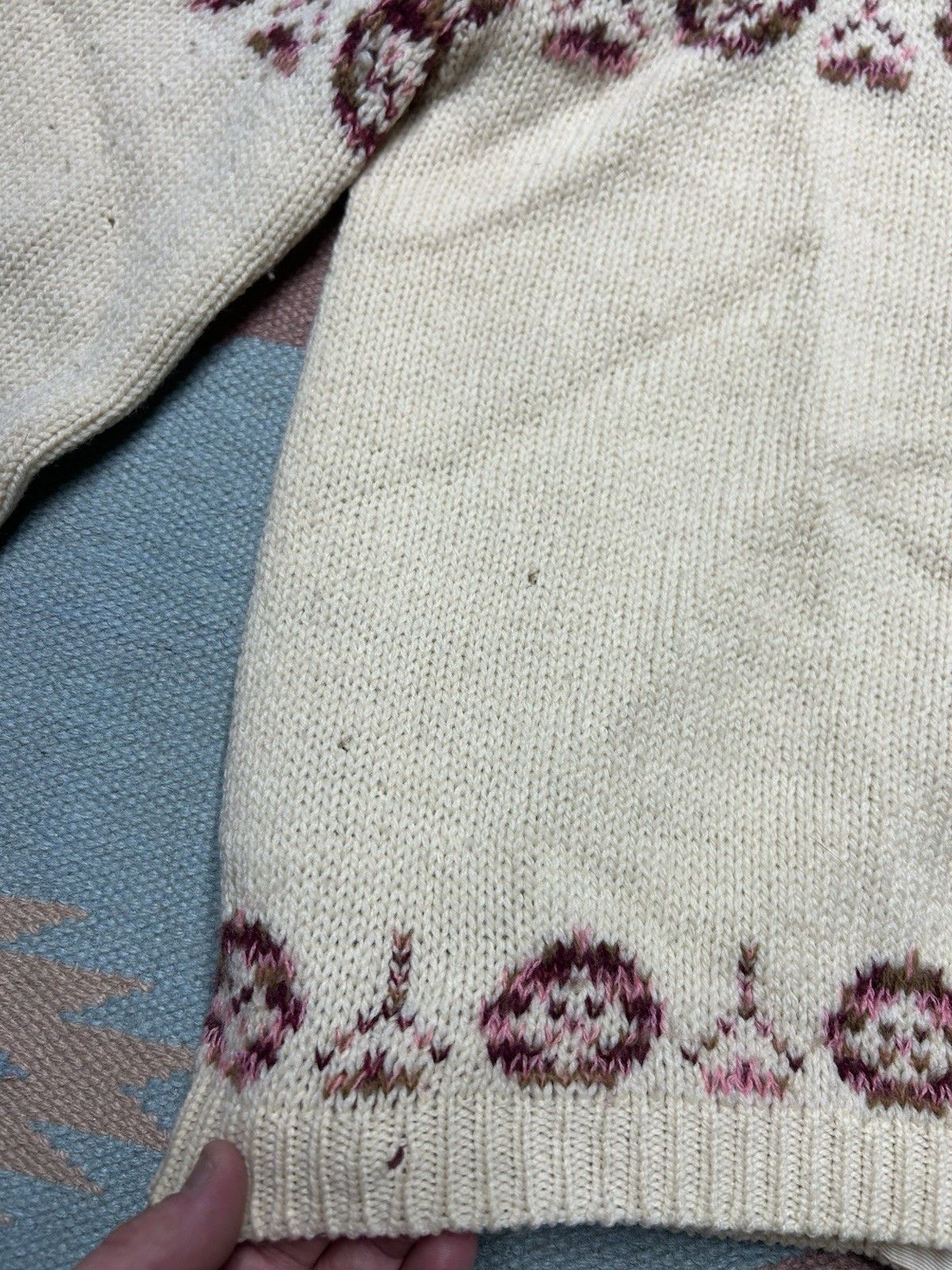 Vintage Vtg 1960s wool cardigan sweater Tami Icelandic Nordic M? Size M / US 6-8 / IT 42-44 - 12 Thumbnail