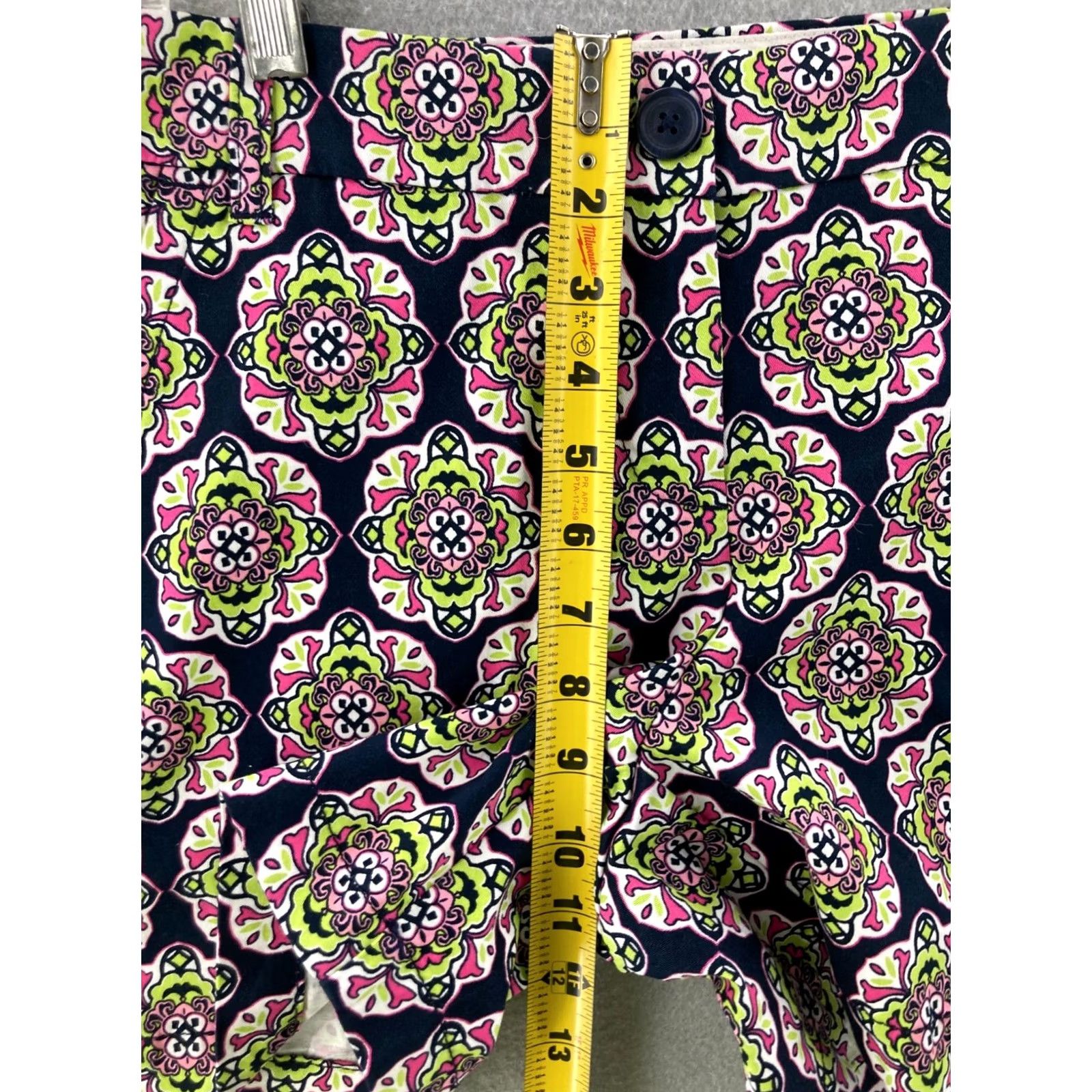 Vintage Crown And Ivy Shorts Womens 6 Paisley Design Size 28" / US 6 / IT 42 - 4 Thumbnail