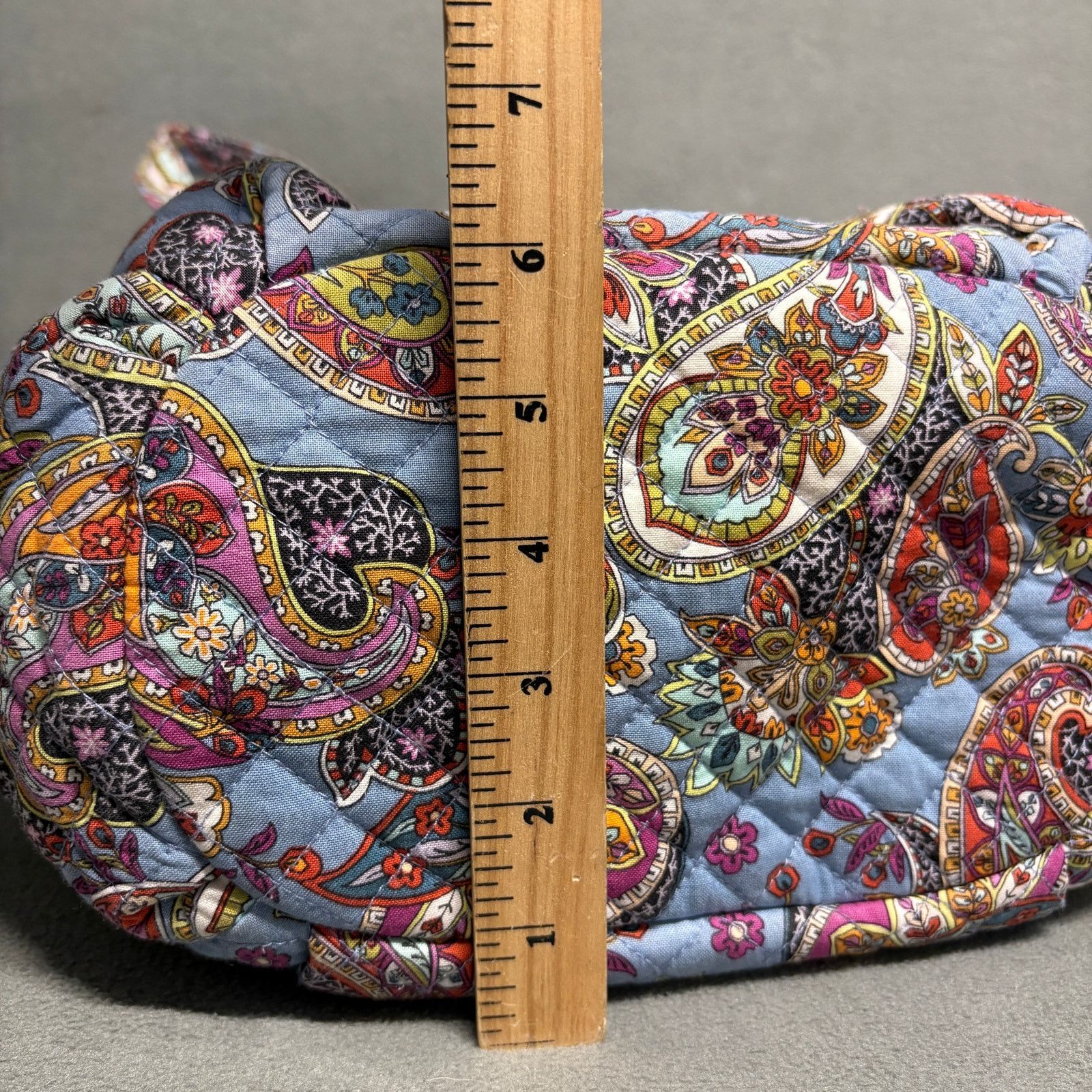 Vera Bradley VERA BRADLEY Glenna Satchel Provence Paisley in Cotton Blue Size ONE SIZE - 20 Thumbnail