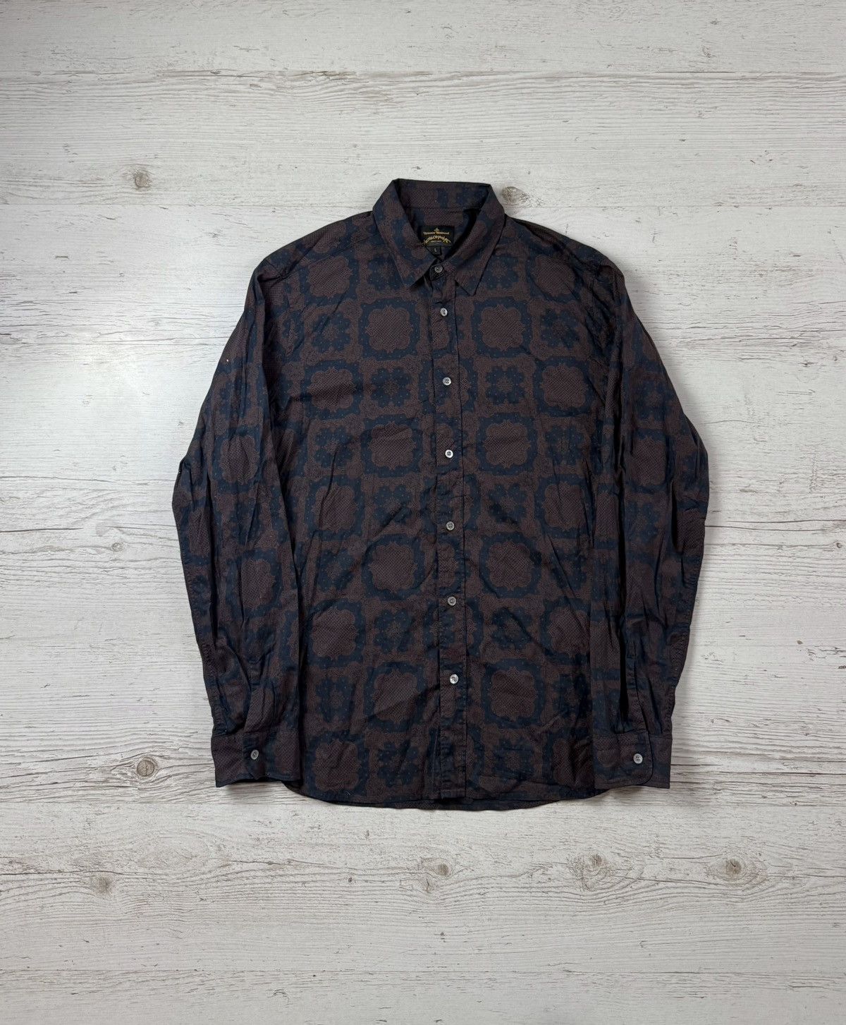 Vivienne Westwood Vivienne Westwood X Anglomania Monogram Shirt Size US L / EU 52-54 / 3 - 1 Thumbnail