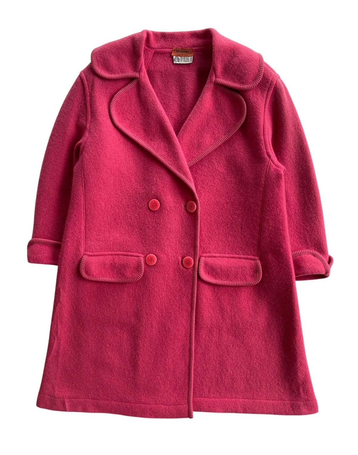 Missoni Missoni Wool Coat Pink Size M / US 6-8 / IT 42-44 - 1 Thumbnail