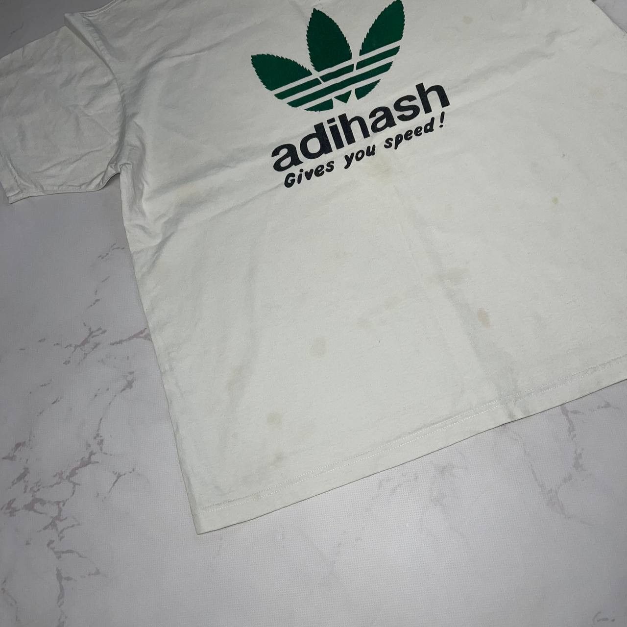 Vintage Y2K Addihash gives you speed 420 weed smoking t-shirt tee Size US XL / EU 56 / 4 - 5 Thumbnail