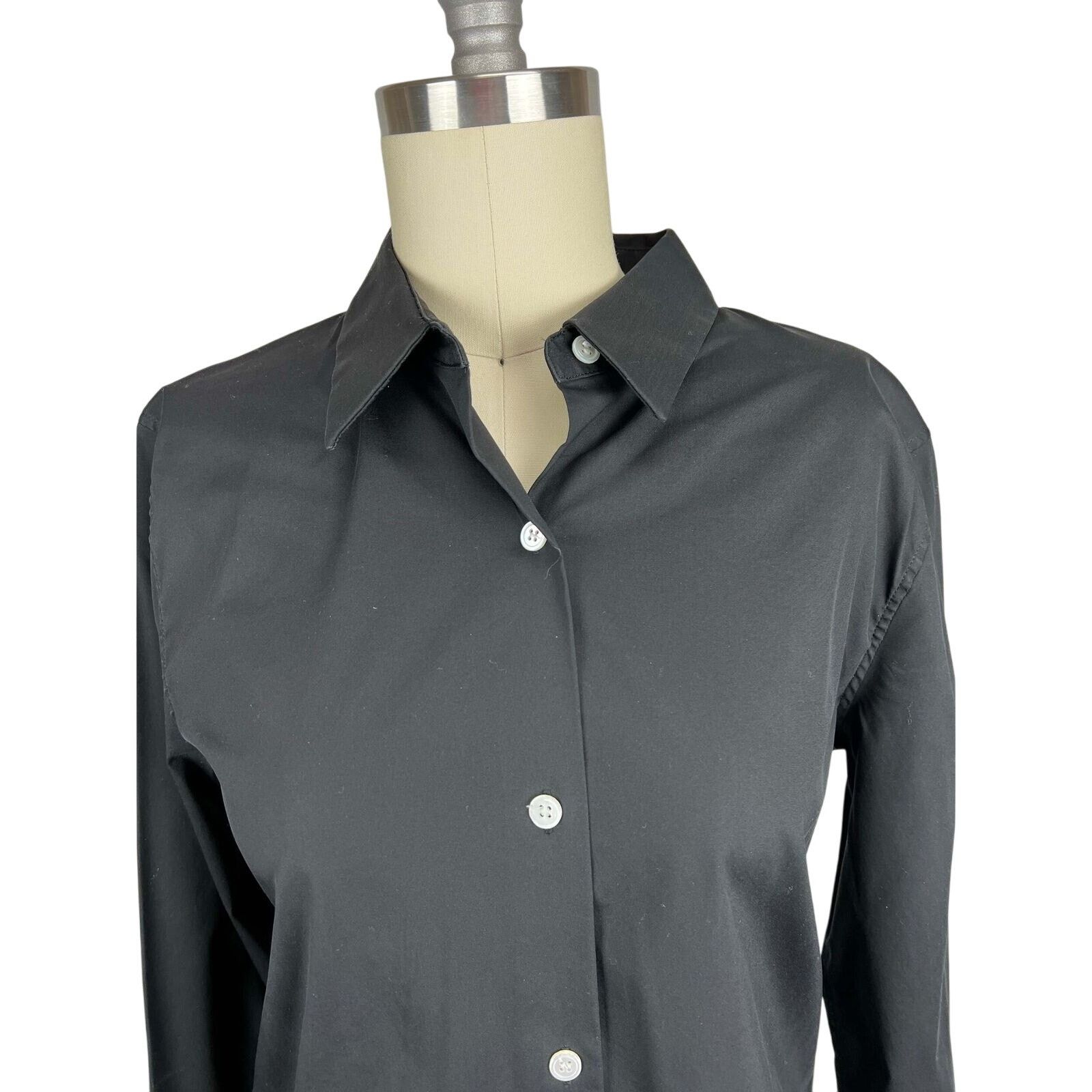Theory Theory Black Button up blouse sz S Size S / US 4 / IT 40 - 2 Thumbnail