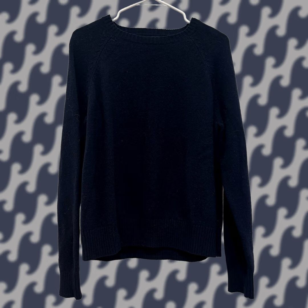 J.Crew J.Crew Mens Navy Blue L Sweater 100% Lambswool Crewneck Size US L / EU 52-54 / 3 - 1 Thumbnail