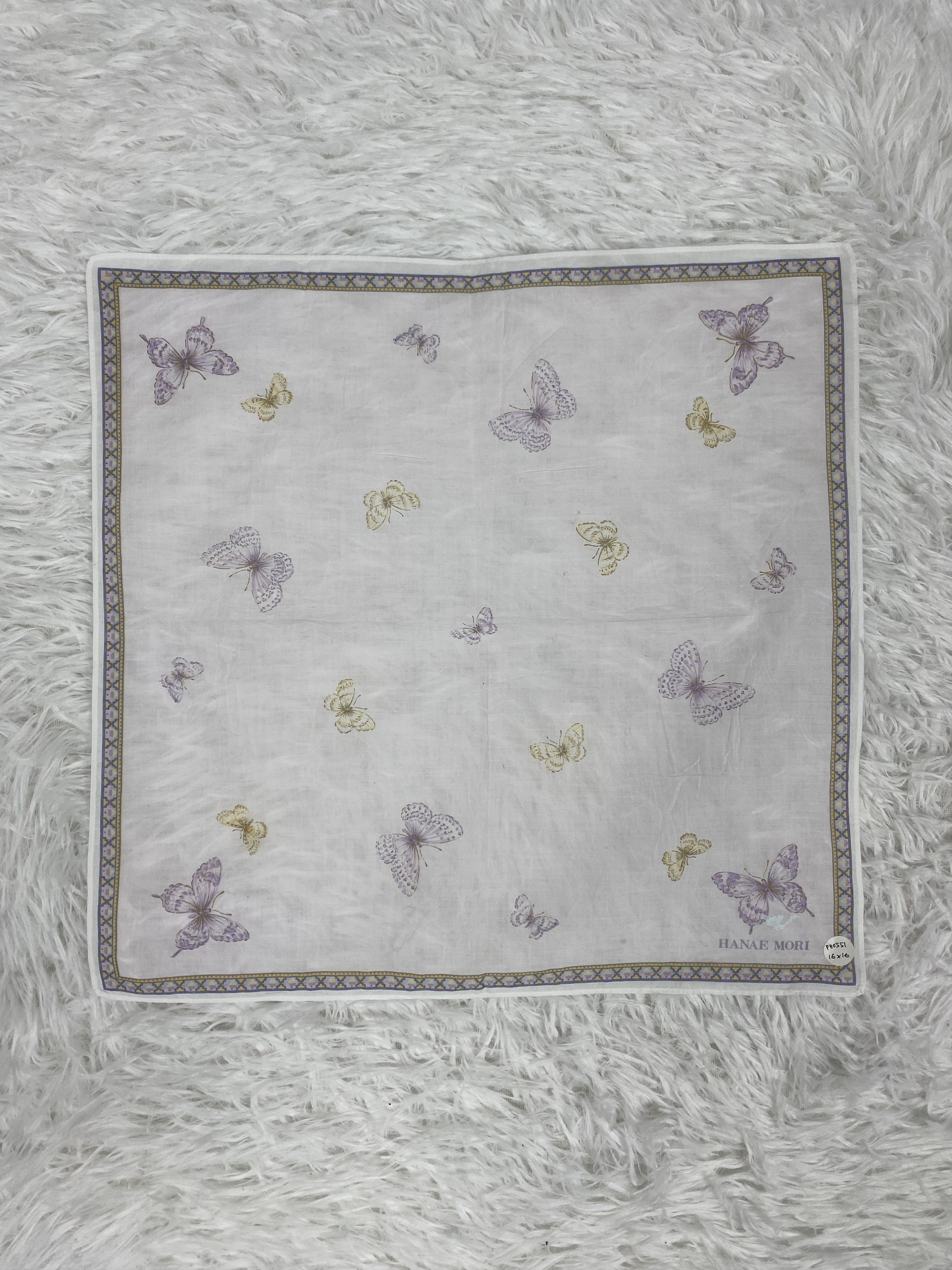 Hanae Mori Vintage Hanae Mori Handkerchief Nekcerchief PH0551 Size ONE SIZE - 3 Thumbnail